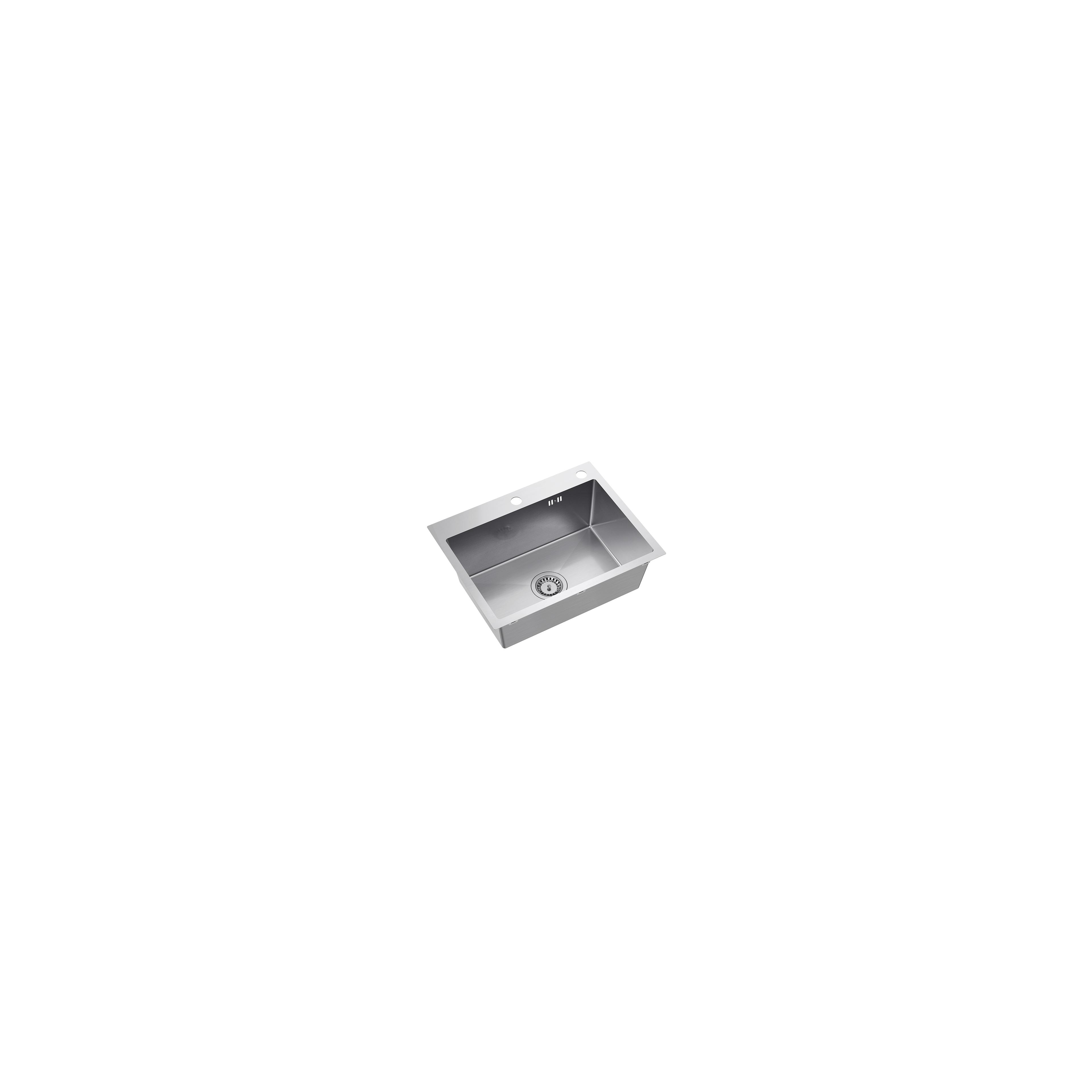 Edelstahlspüle LUKE 110 WORKSTATION BRUSH NICKEL