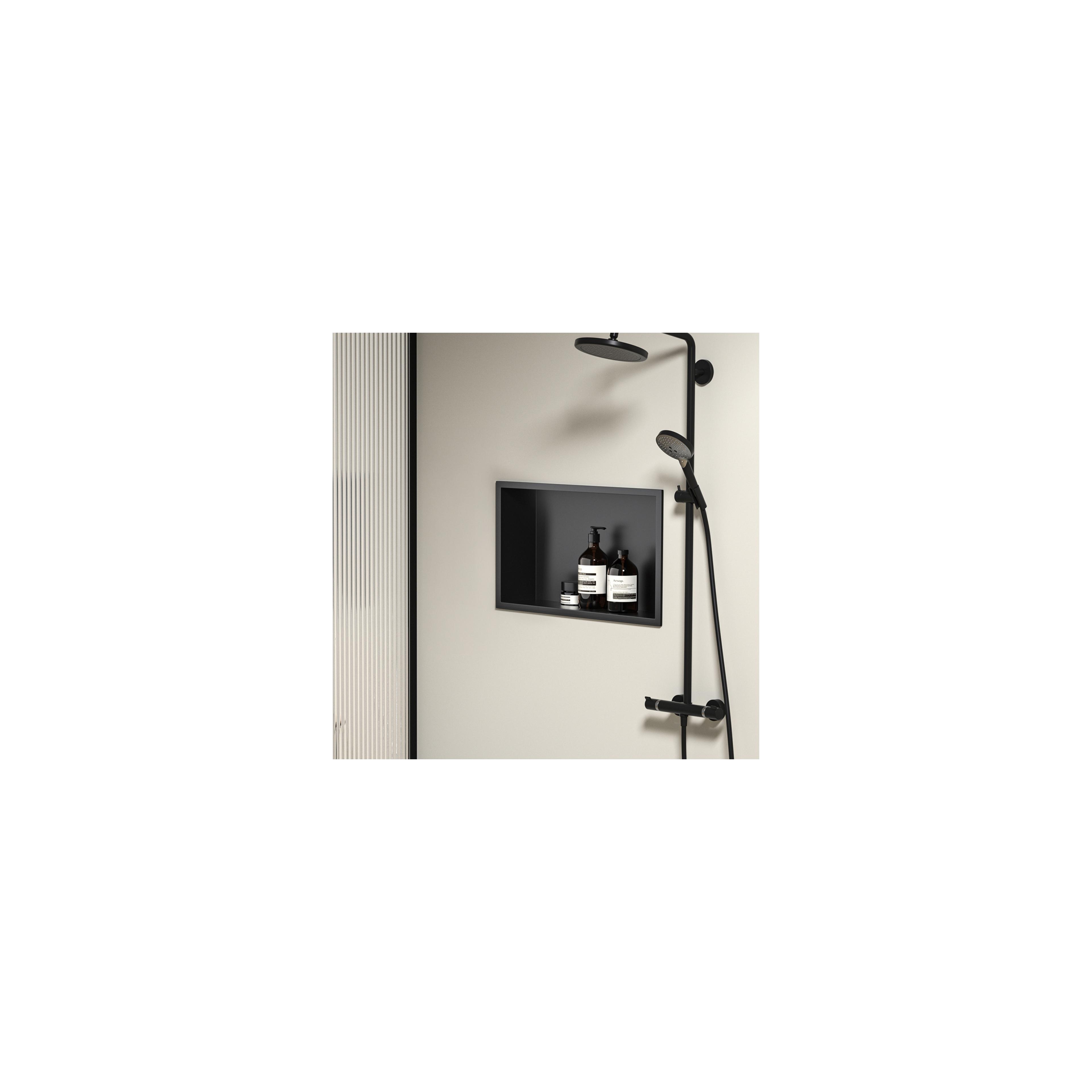 NISCHENREGAL BAD 30x45 schwarz matt