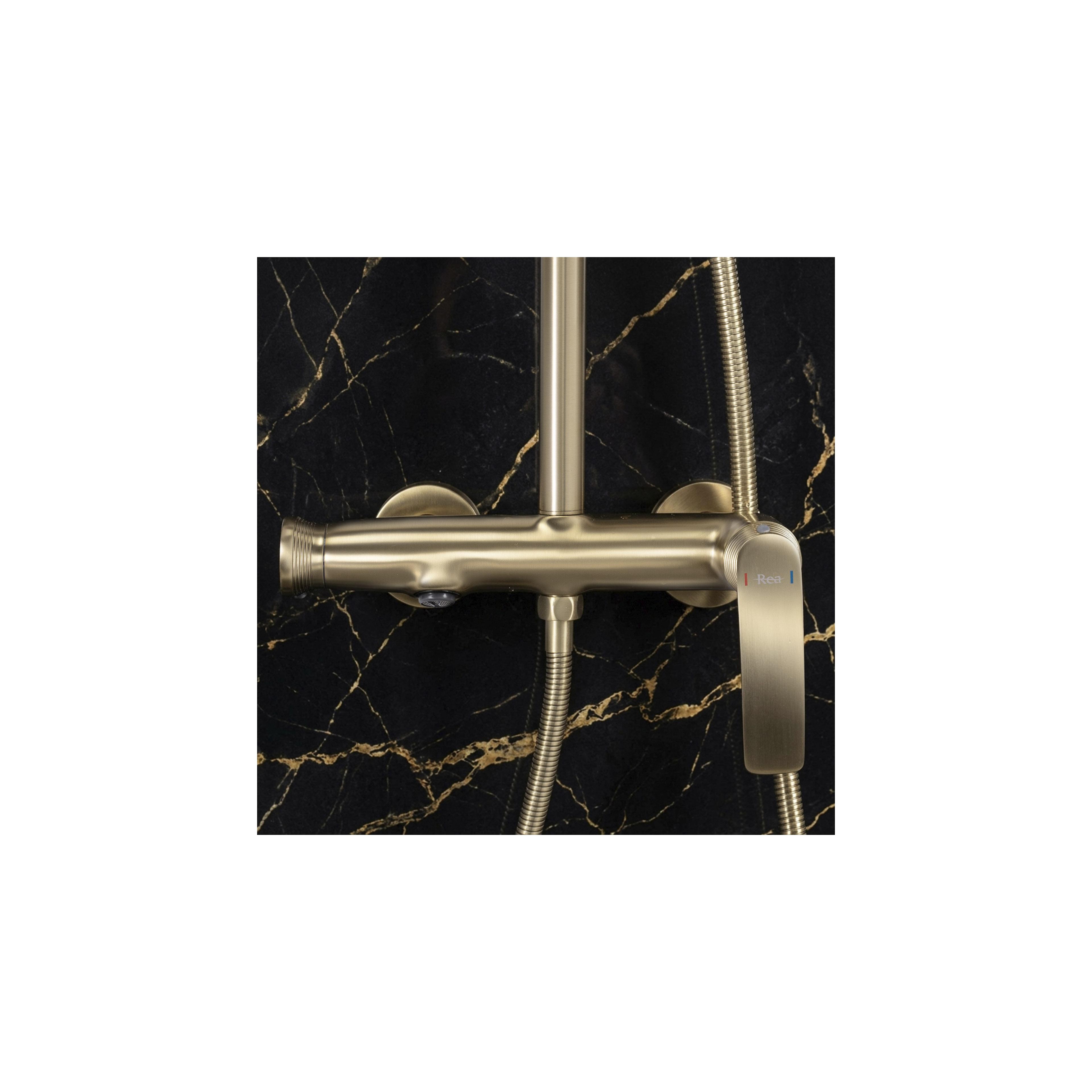 Komplet za prhanje PREMIUM Rea Como M2 Brush Gold
