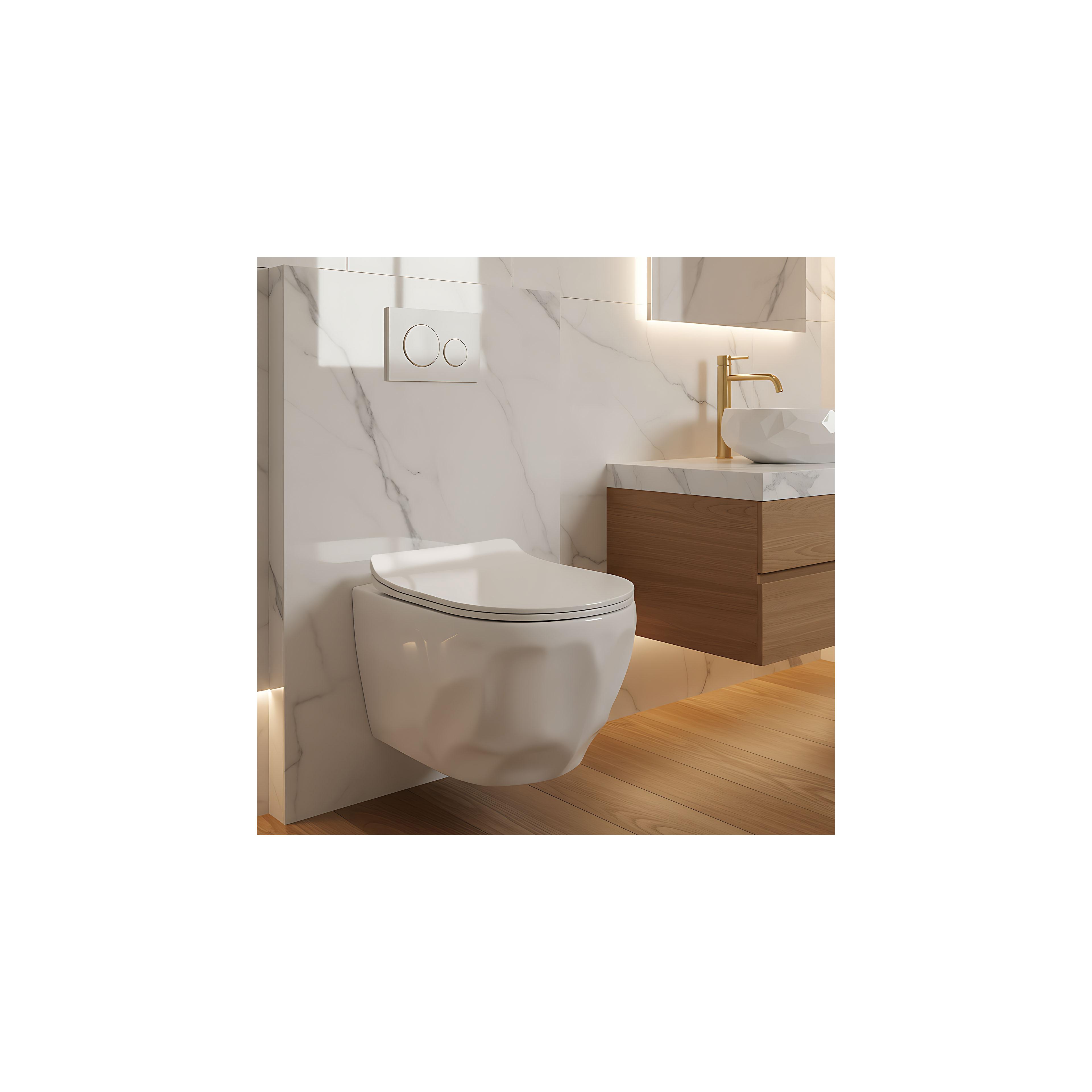 WC Schüssel Randlos Rea Gustavo Rimless