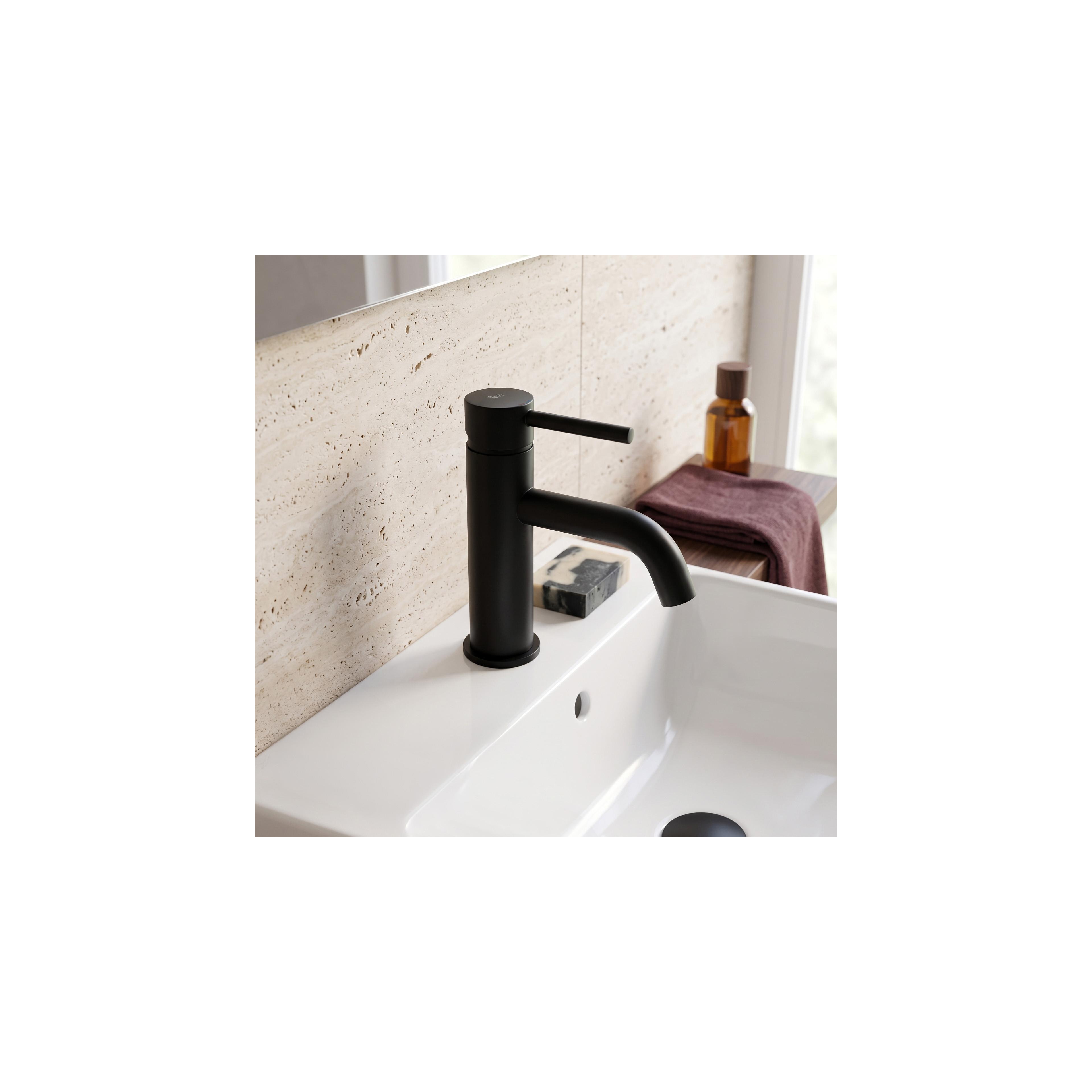 Waschtischarmatur mit Bidetta Rea Lungo Black