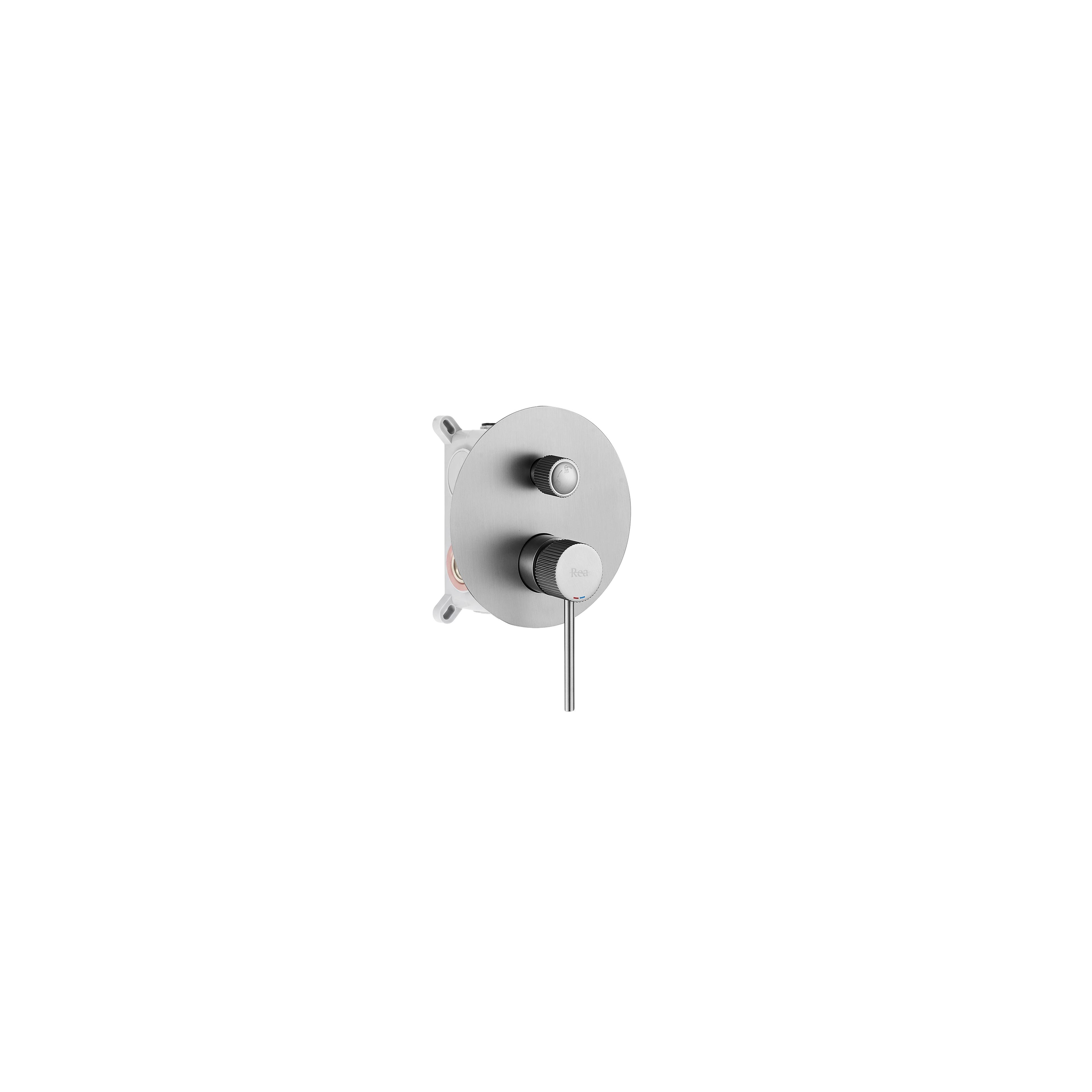 Unterputz Duschset Rea Lungo Stripe Nickel Brush + BOX