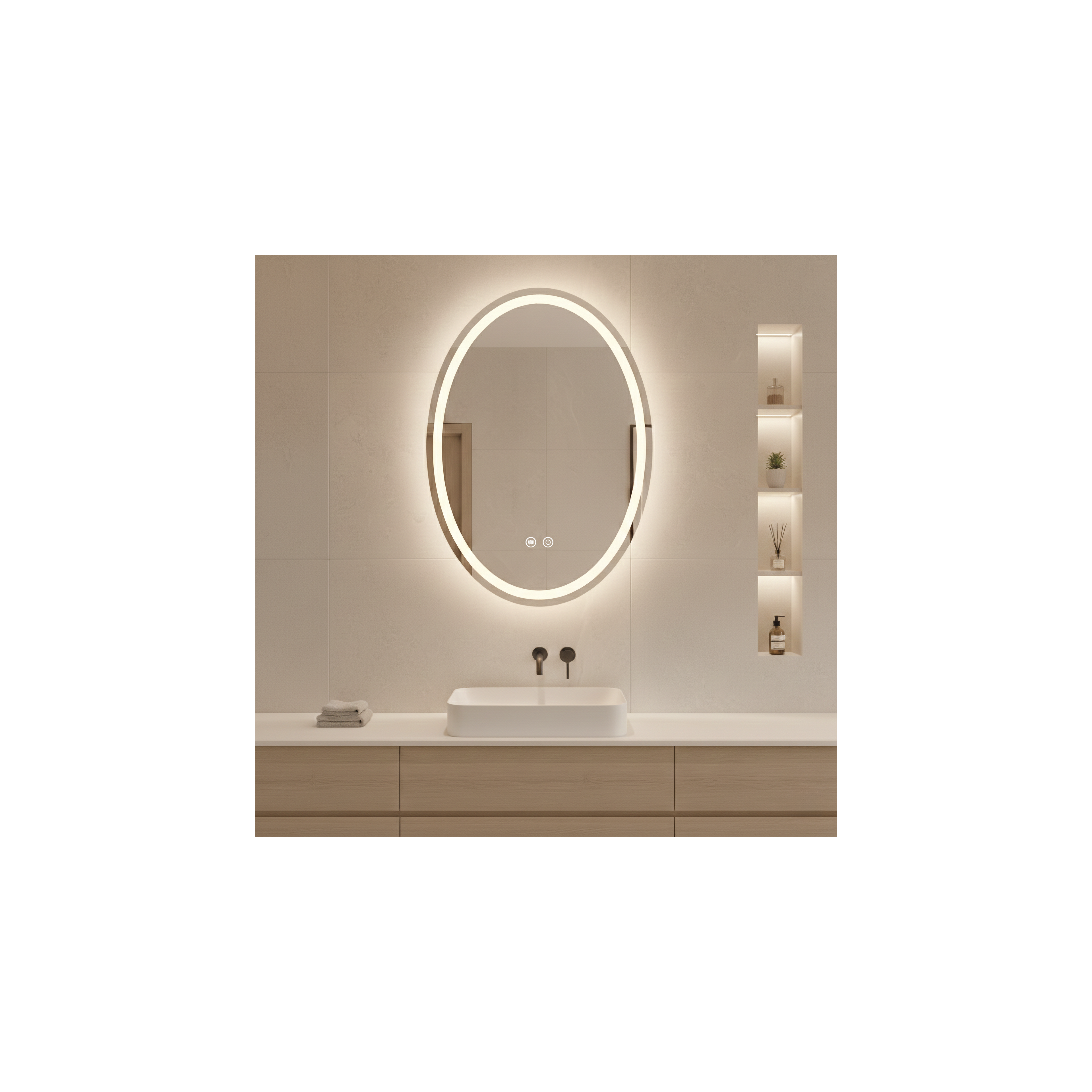 Spiegel LED Marco 50x70 cm