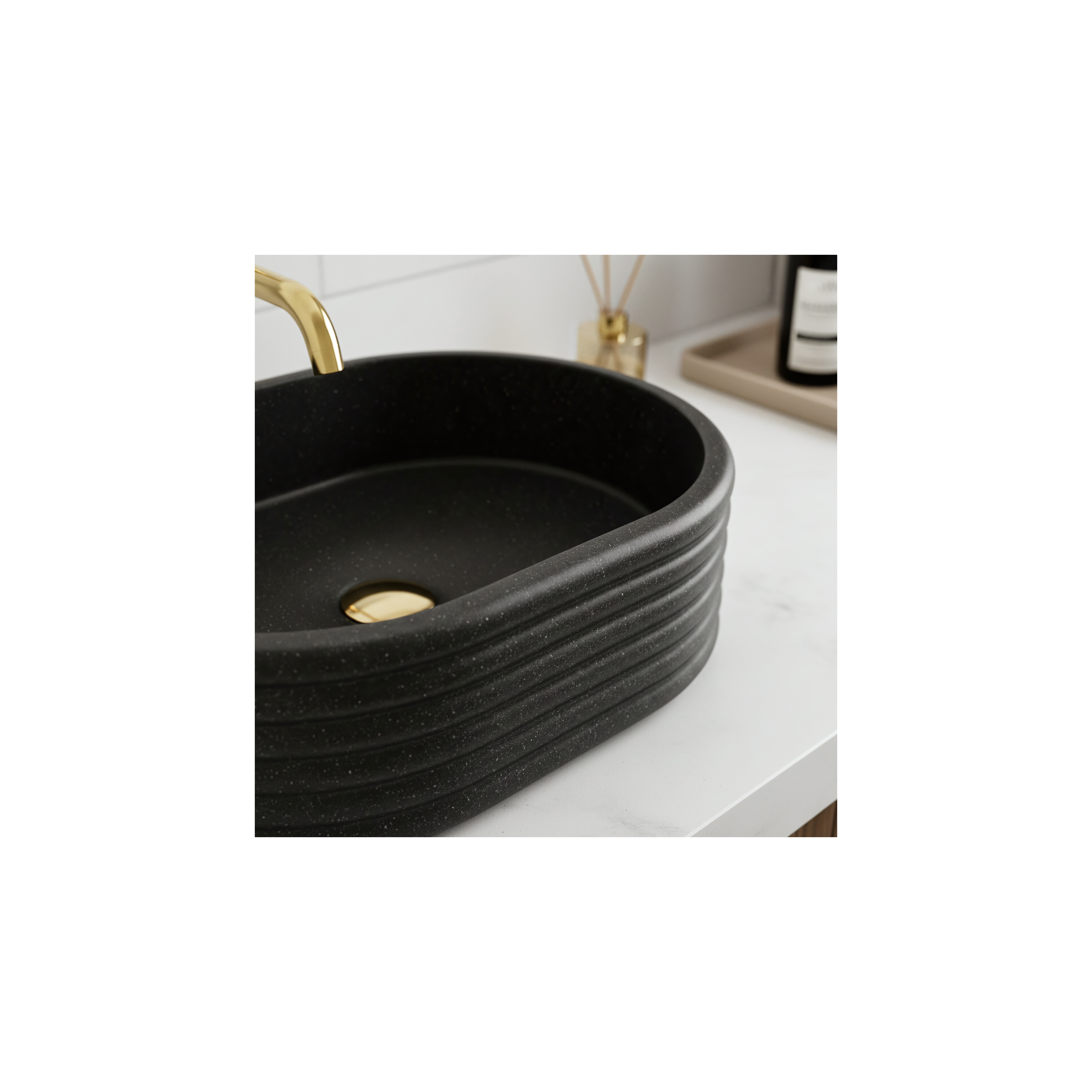 Aufsatzwaschbecken Rea Nicoletta Black