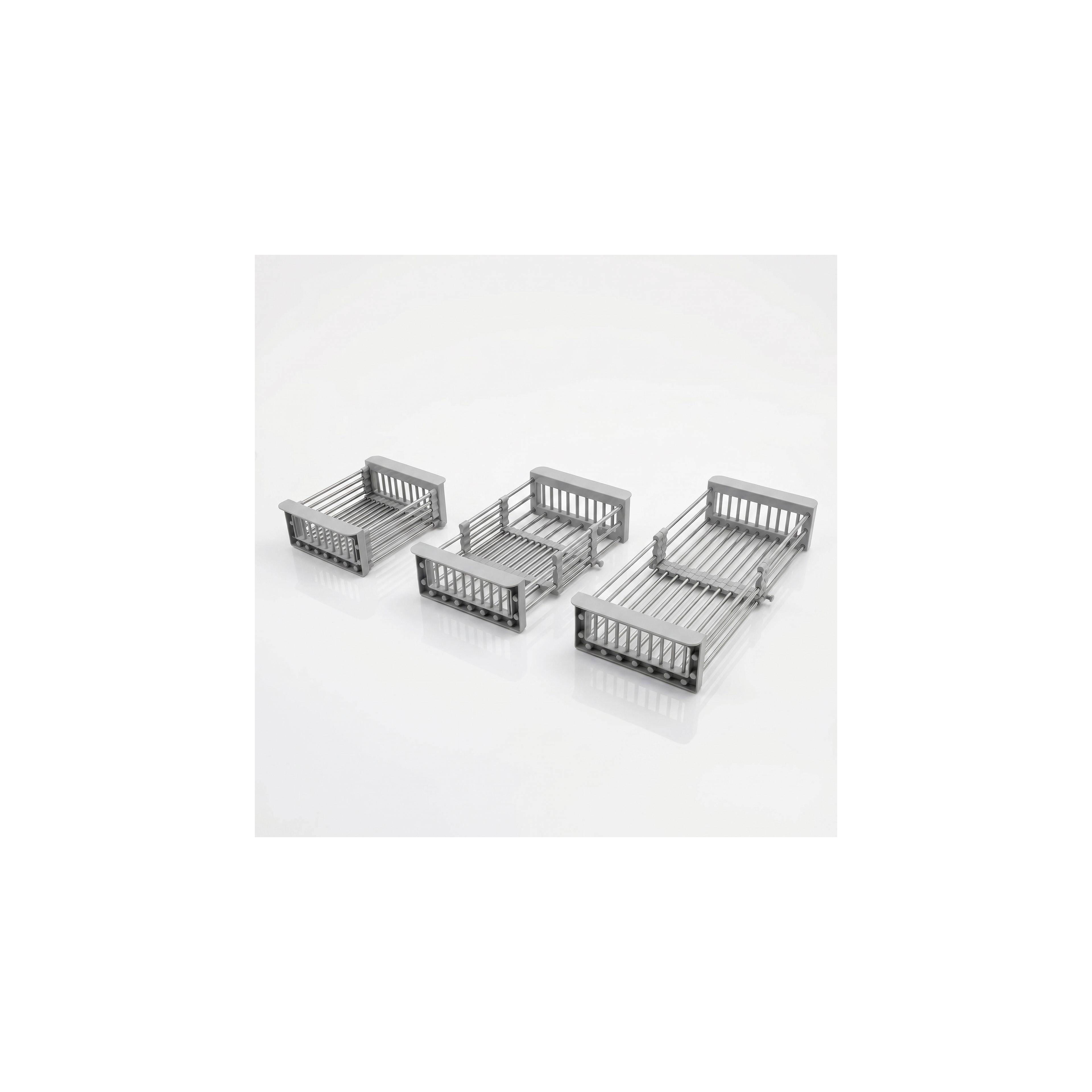 Telescopic sink dish drying rack REA P14487A Grey