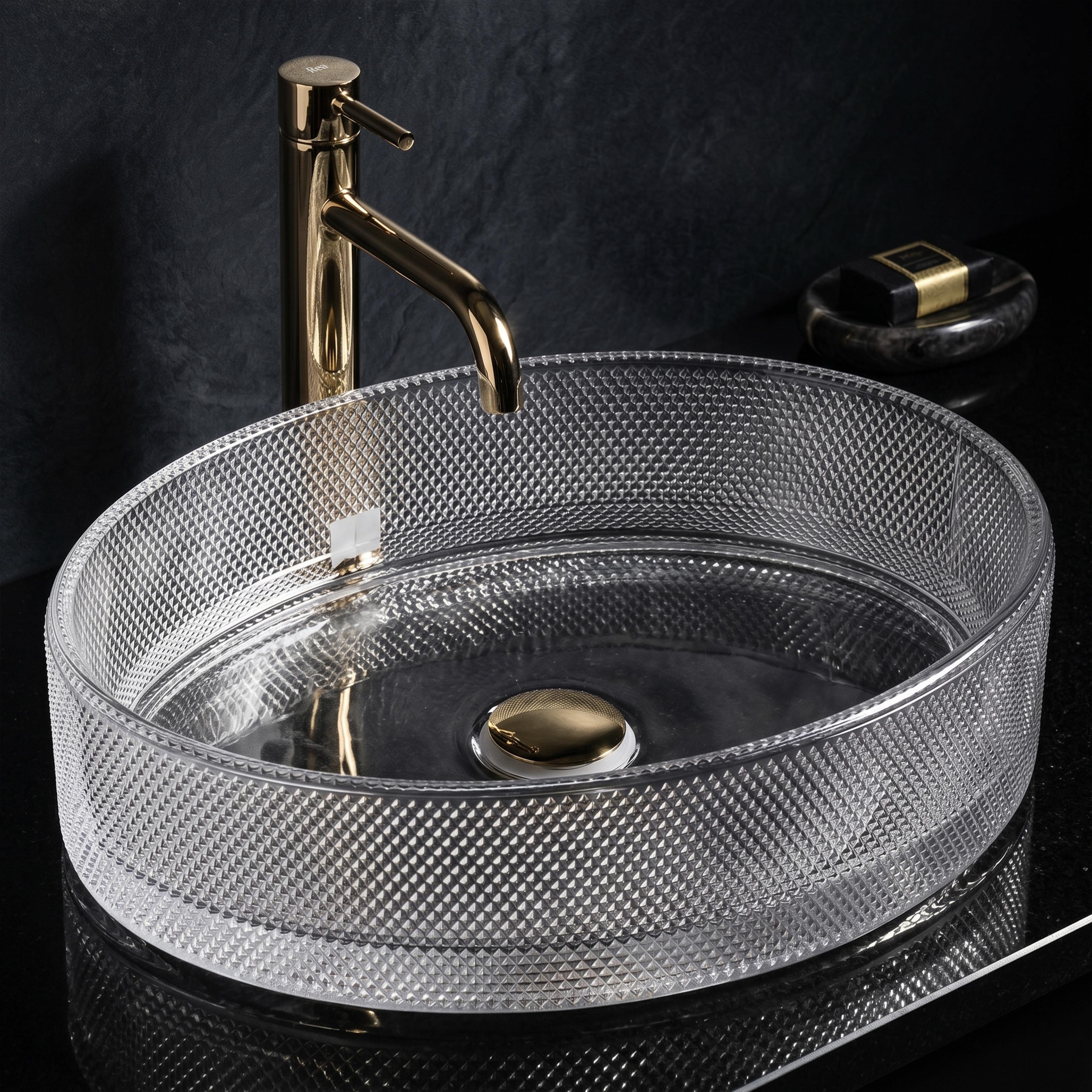 Countertop washbasin REA Mirella Transparent