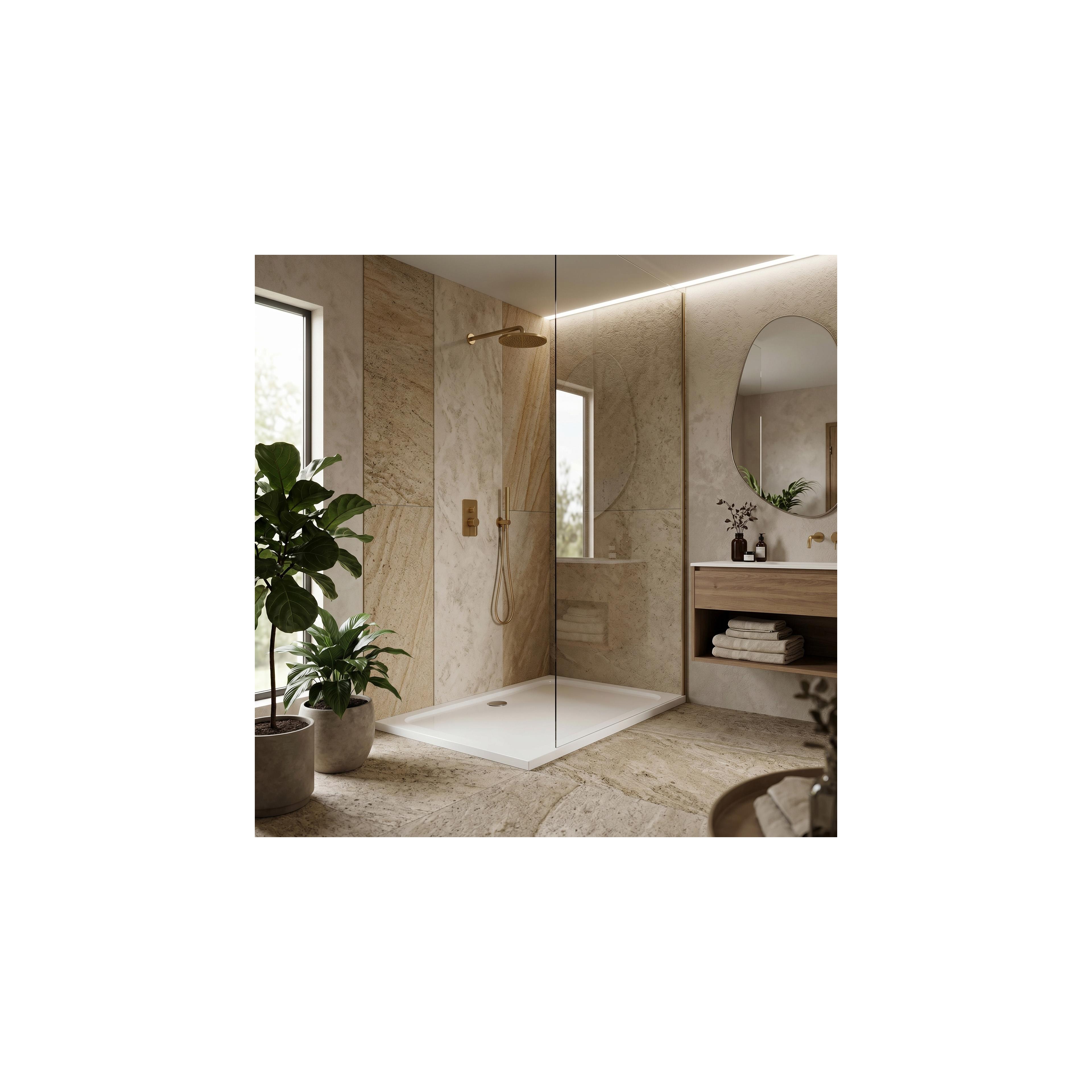 Douchebak Rea Belmond White 80x100 Chrome