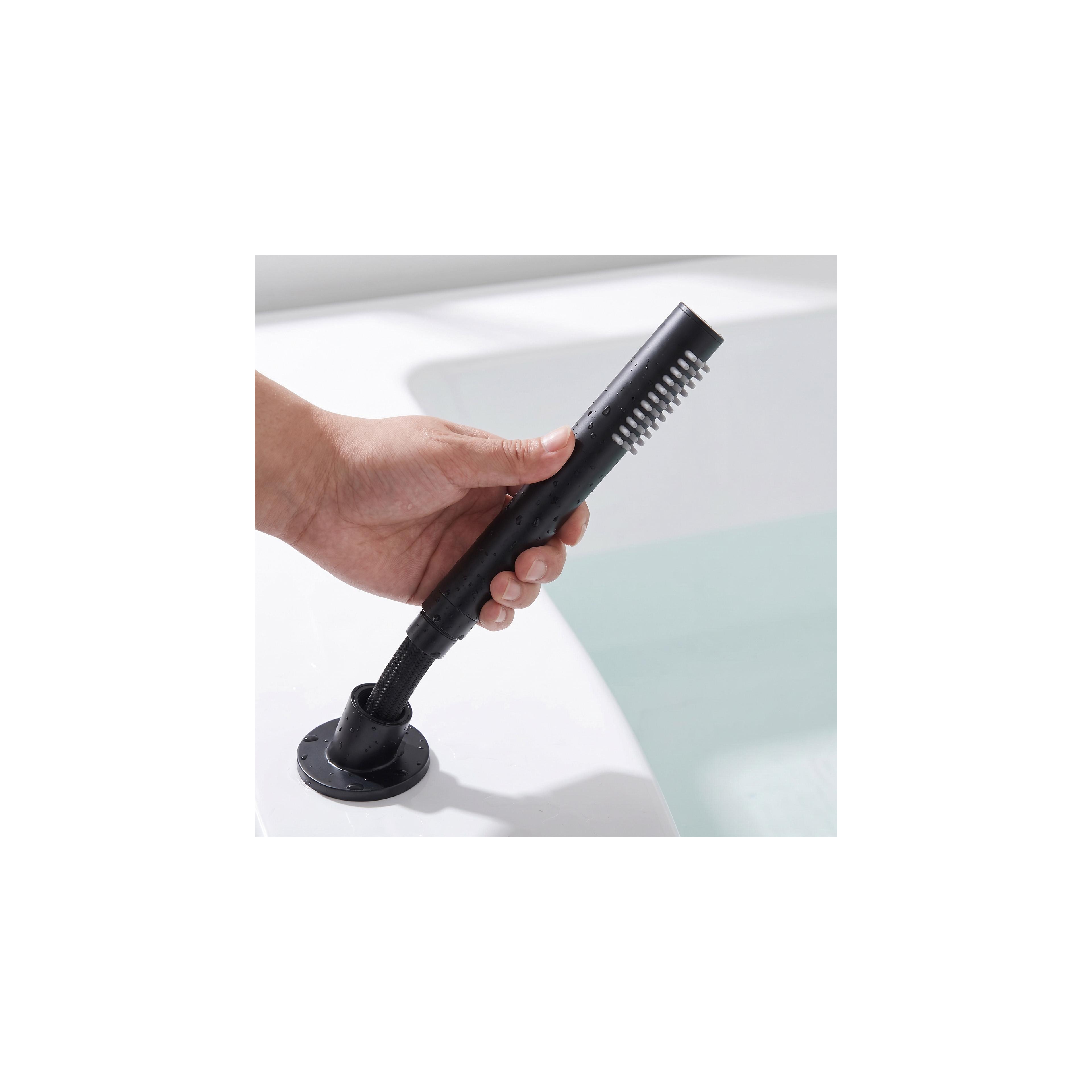 3-Loch-Badewannenarmatur Rea Lungo Black