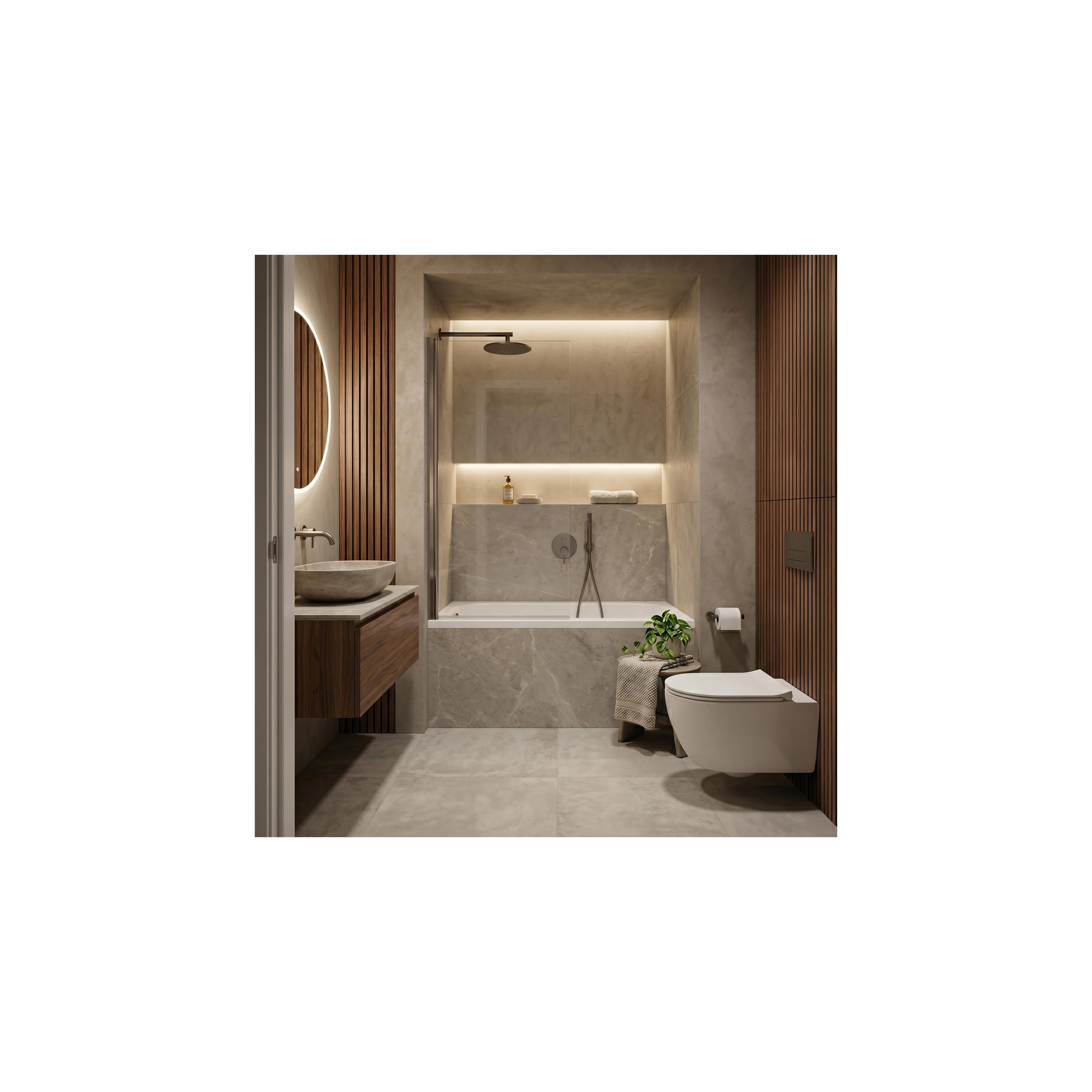Acryl-Einbaubadewanne Rea Gloria 120