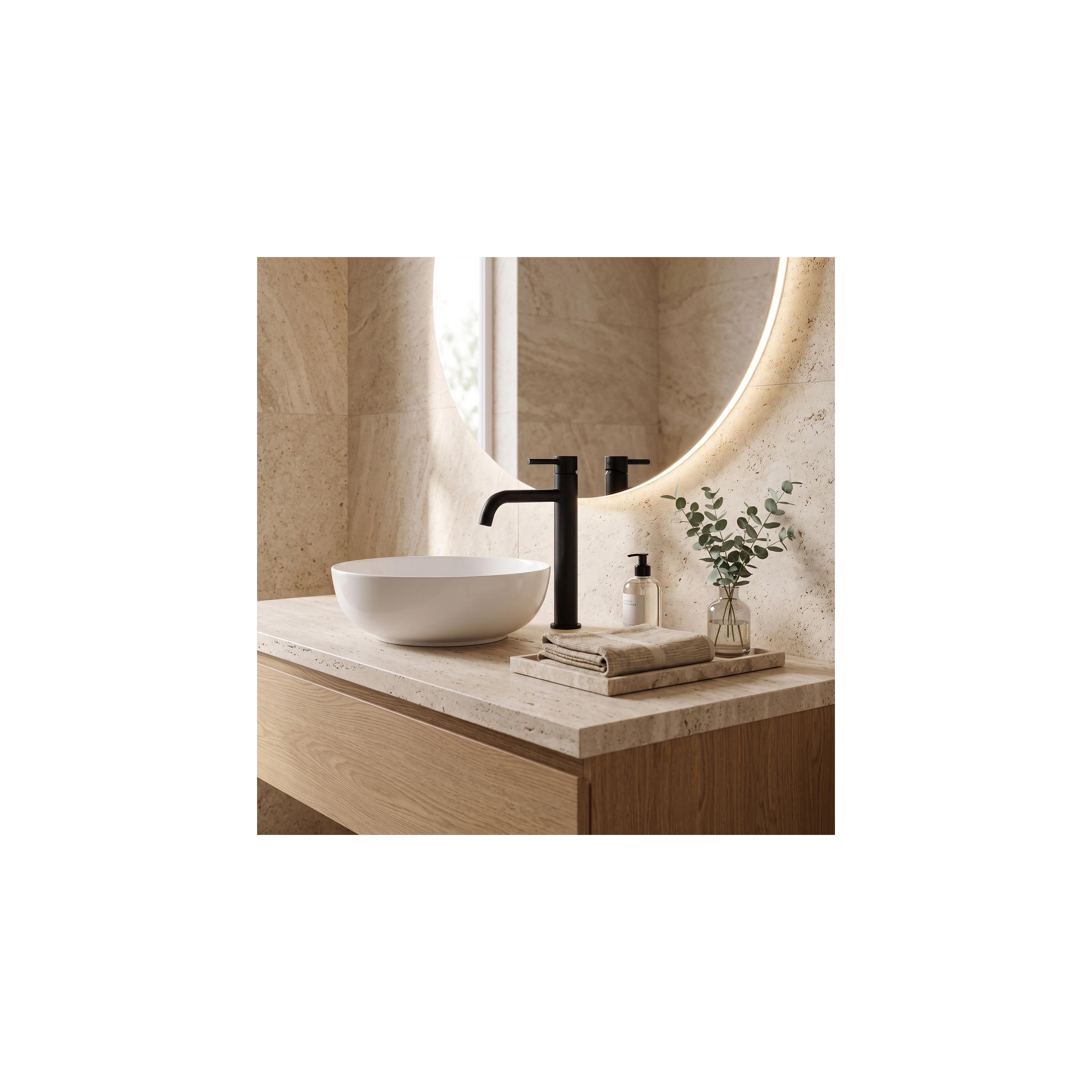 Waschbeckenarmatur Rea Lungo Black High