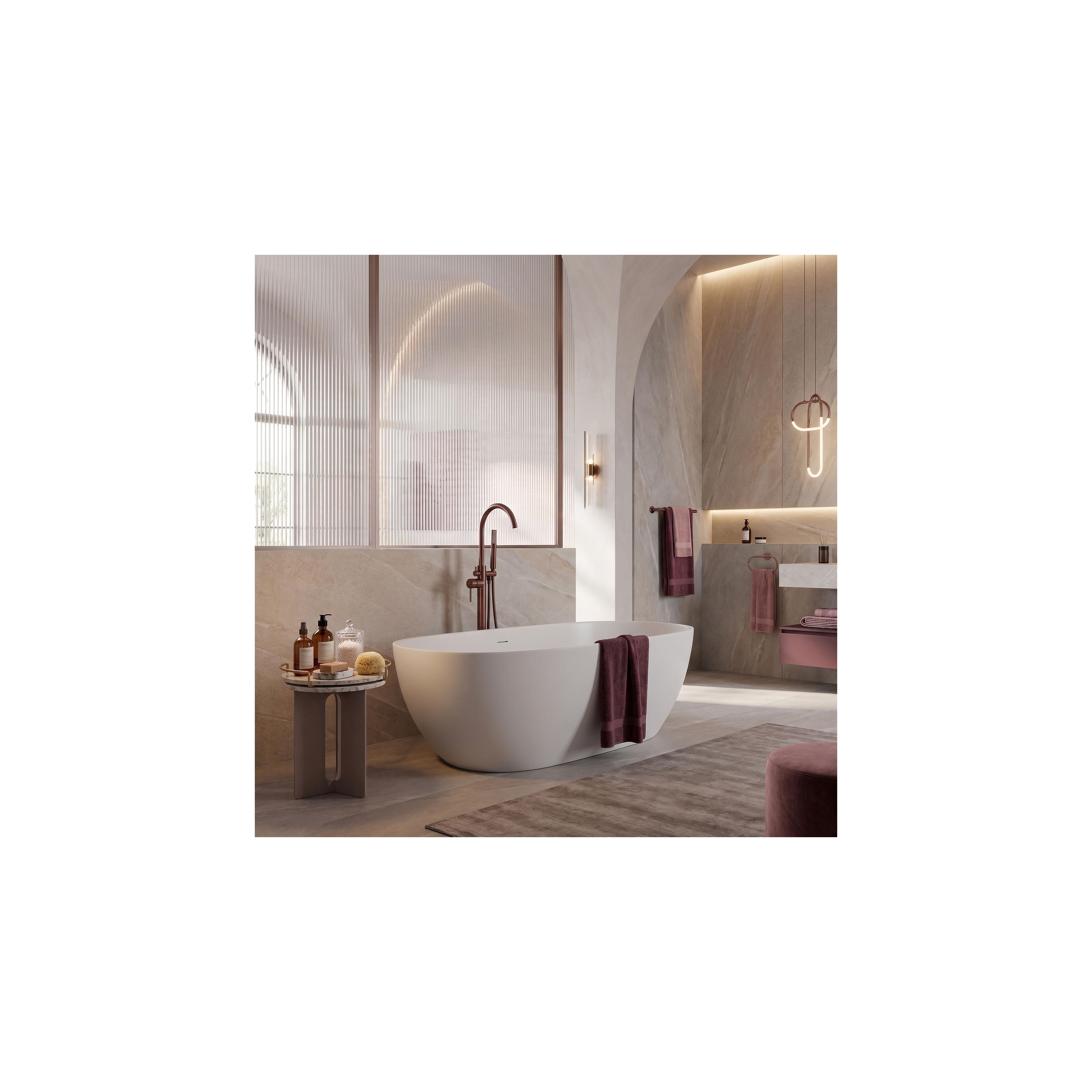Free-standing faucet Rea Lungo Brush Brown