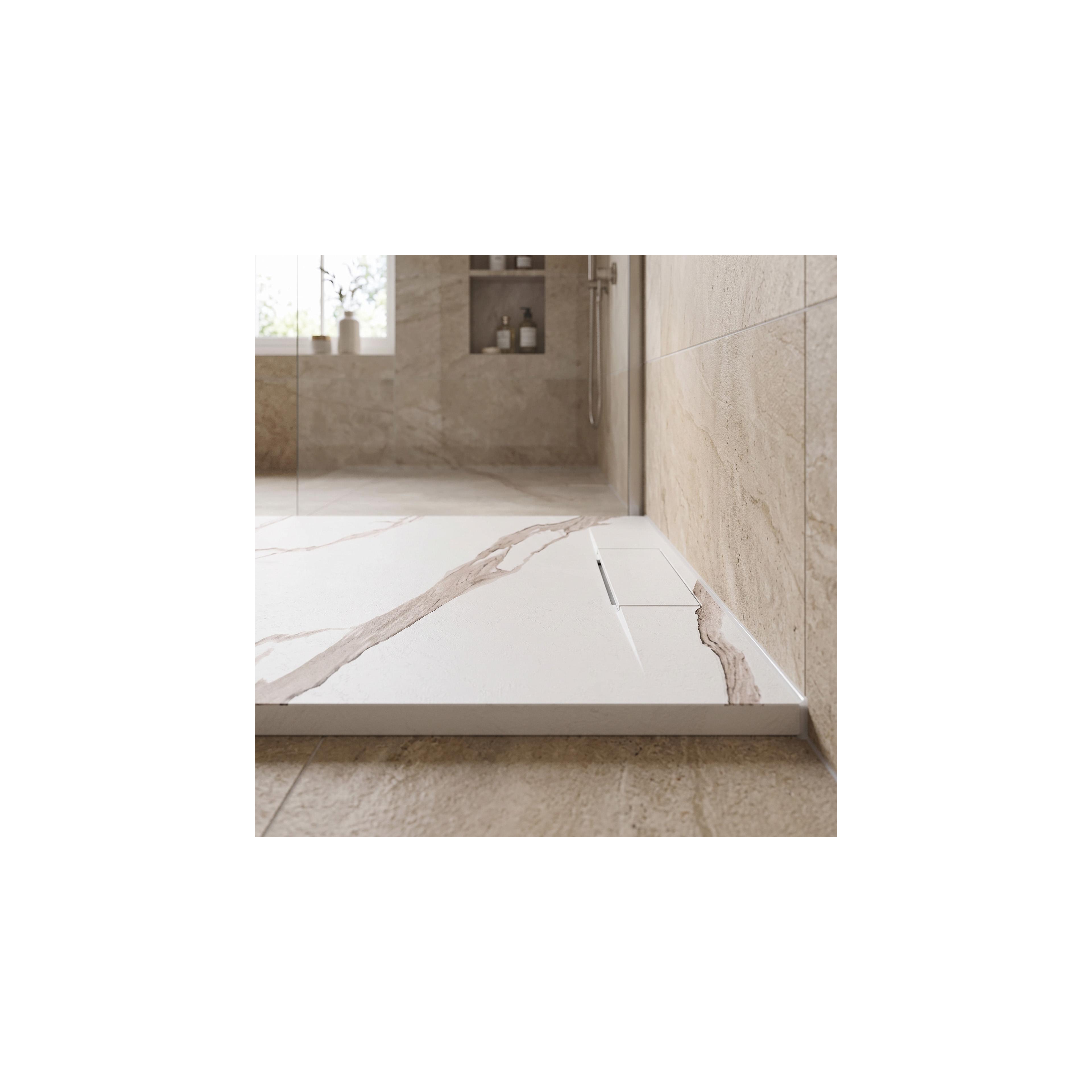 Basalt CARRARA ΛΕΥΚΗ θήκη ντουζιέρας 90x120