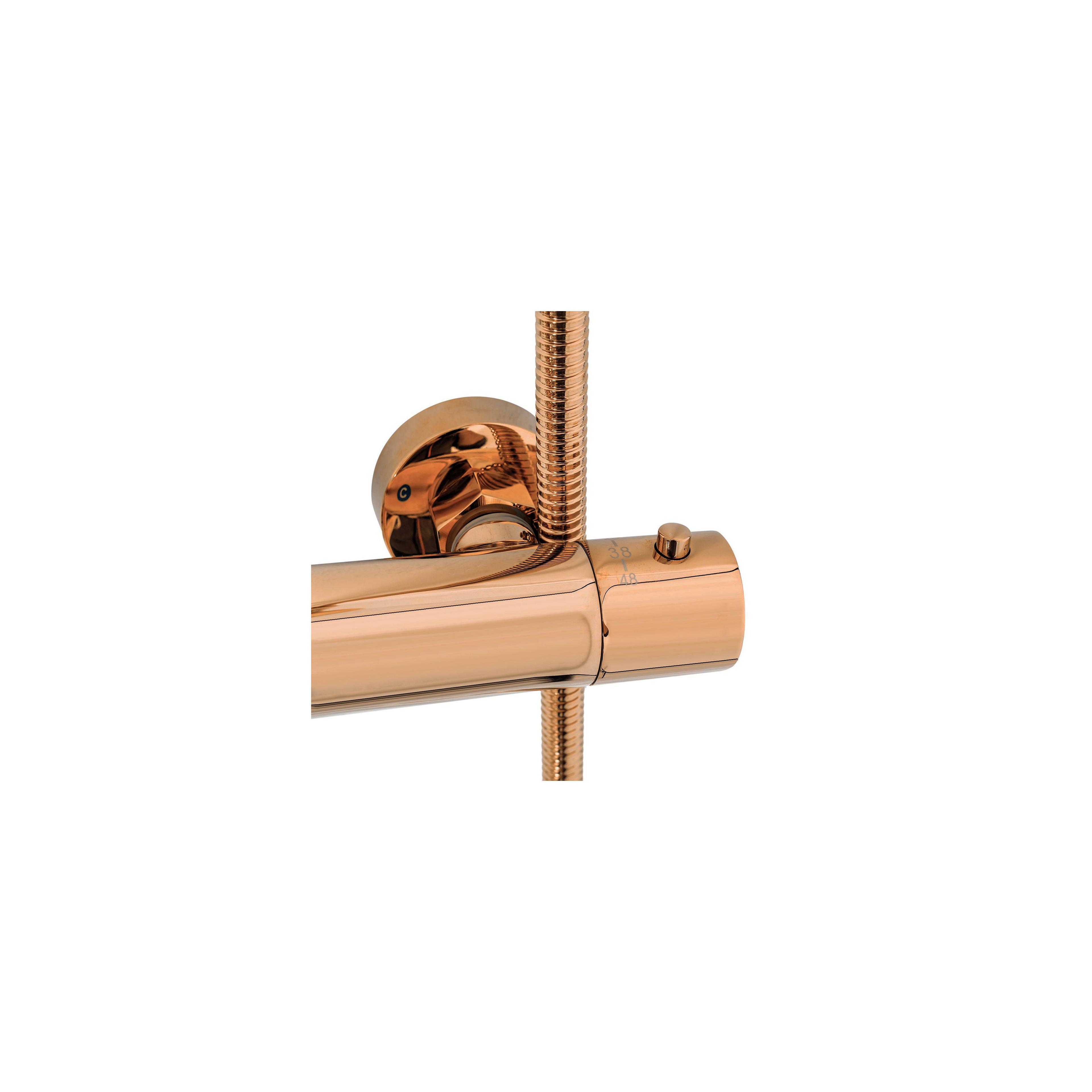 Kit de douche avec thermostat REA Lungo Copper
