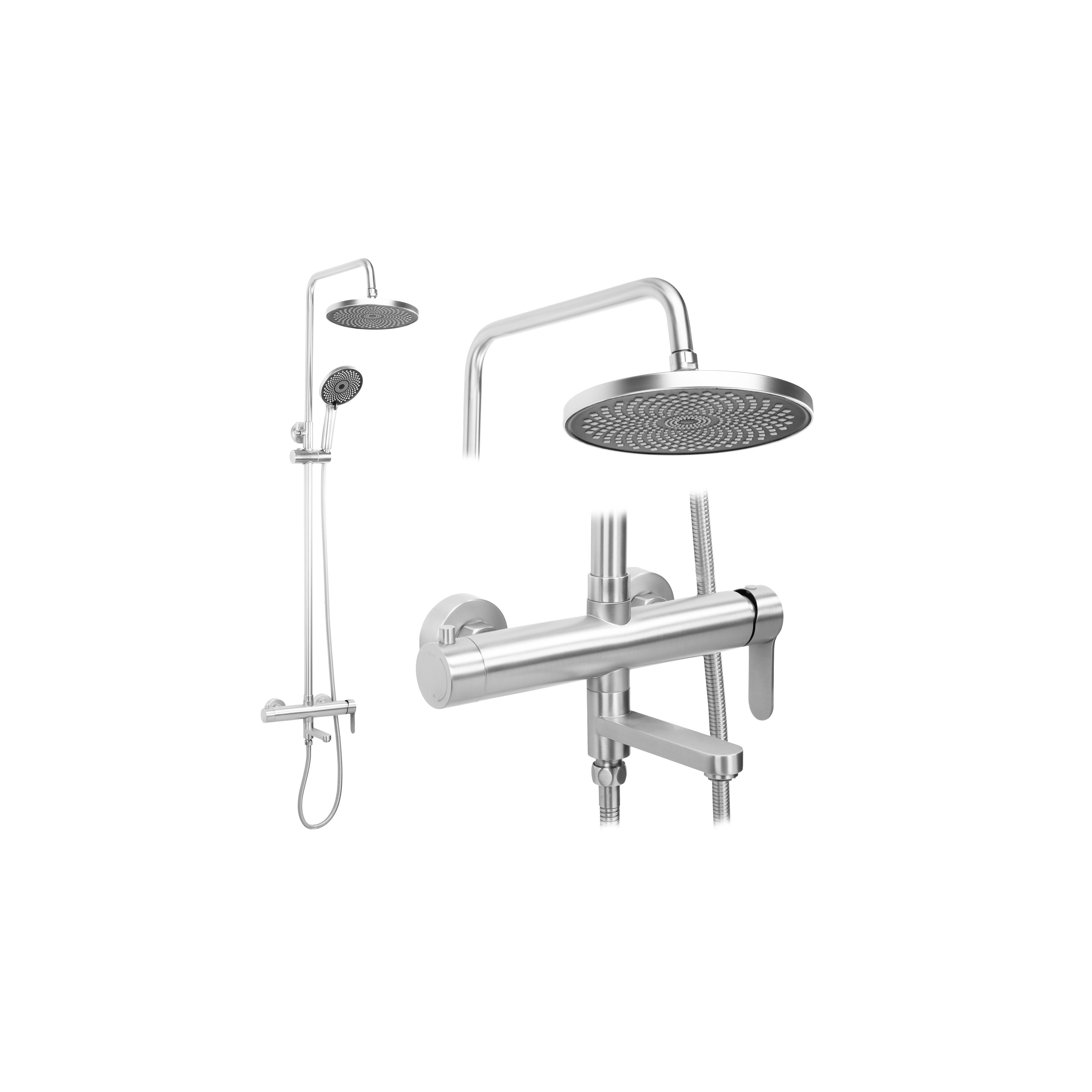 Thermostat Duschset Lungo Diamond Gold