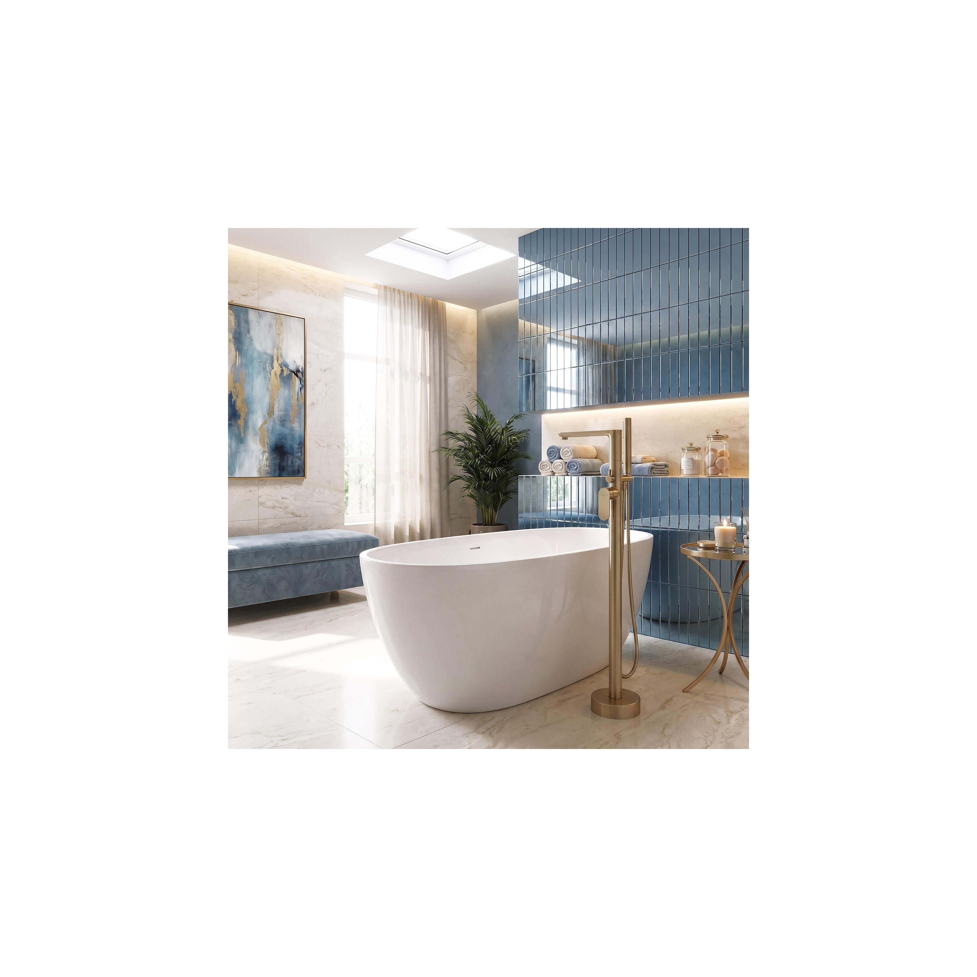 Free-standing faucet Rea Logan Brush Gold