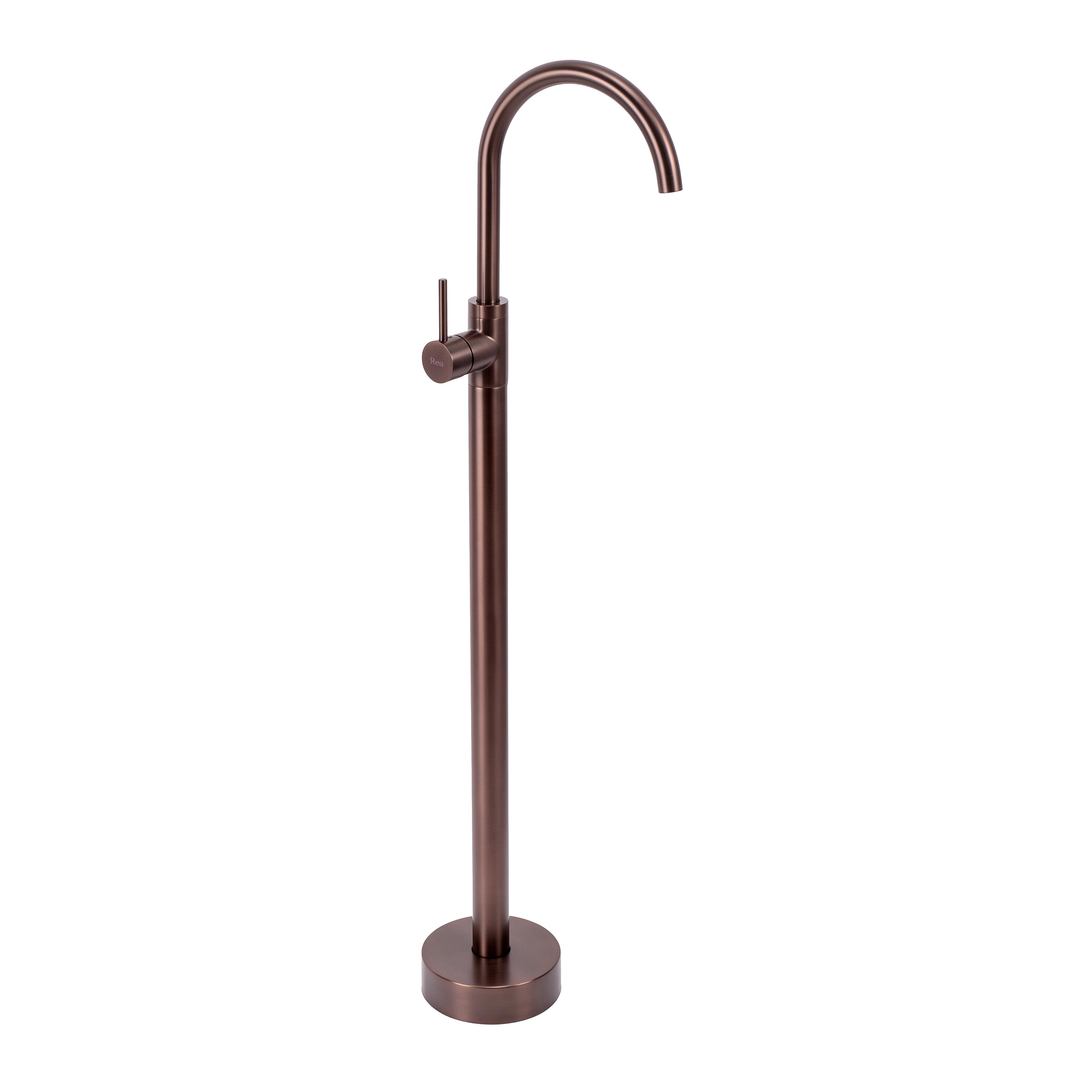 Floor-Standing Washbasin Faucet Rea Lungo Brush Brown