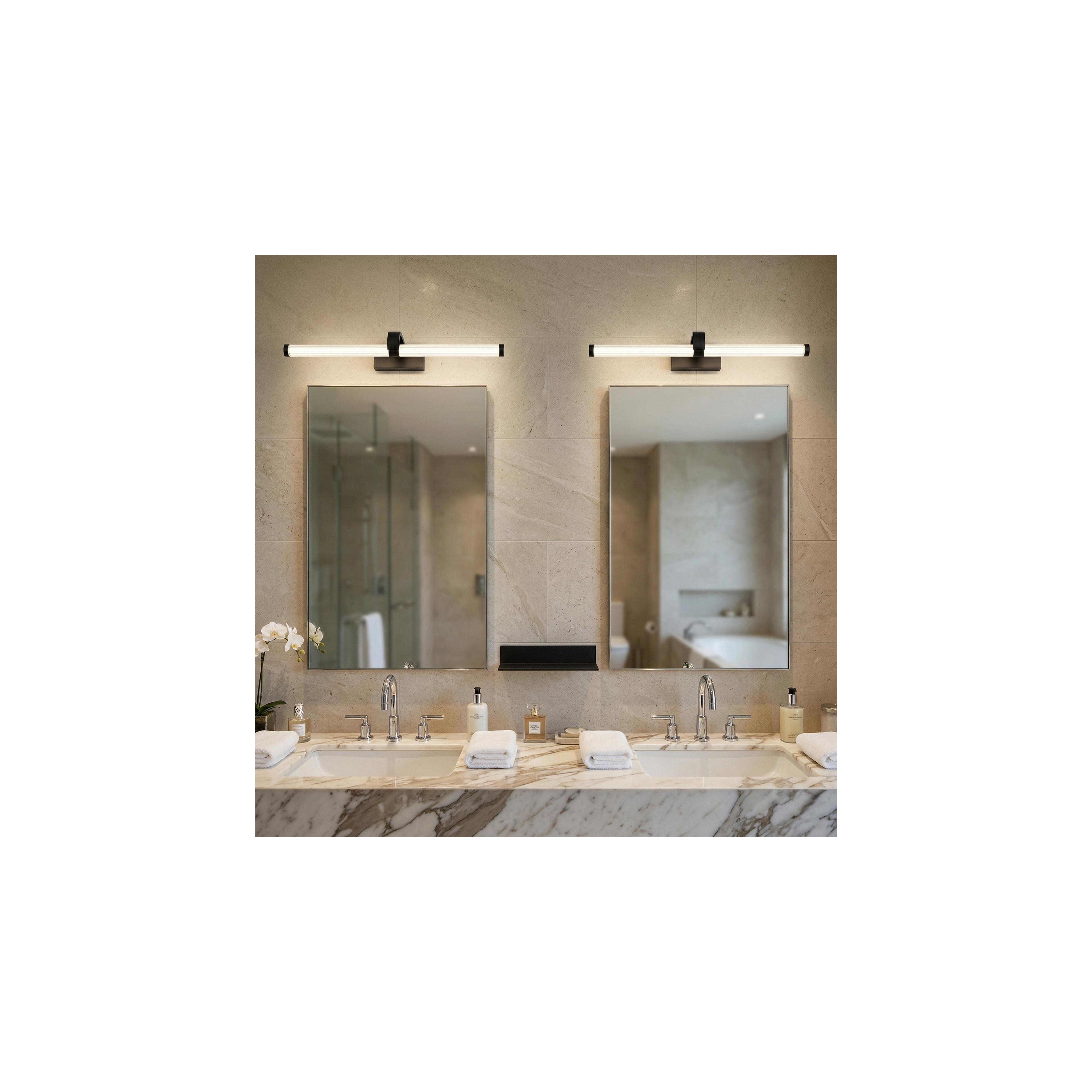Bad LED-Wandleuchte APP1887-1W 40cm BLACK