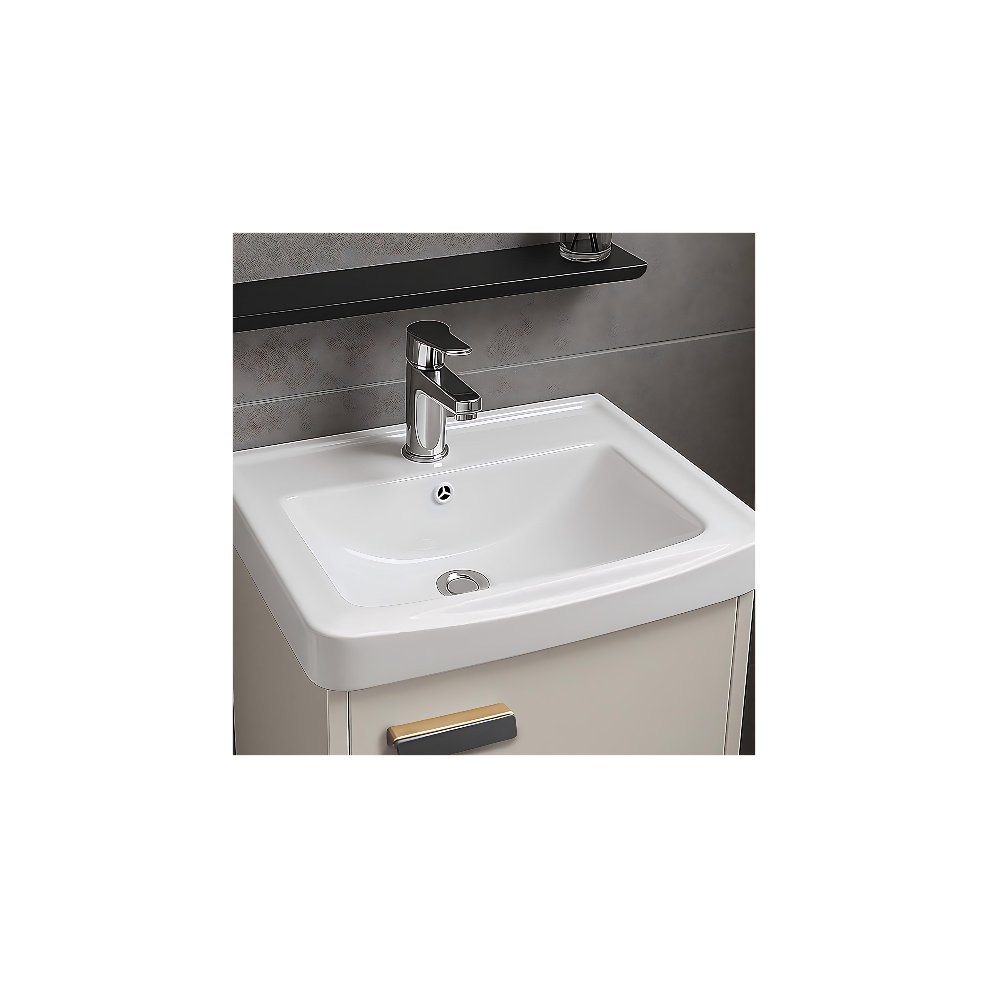 Badezimmermöbel-Set mit Waschbecken Molly 40cm Beige