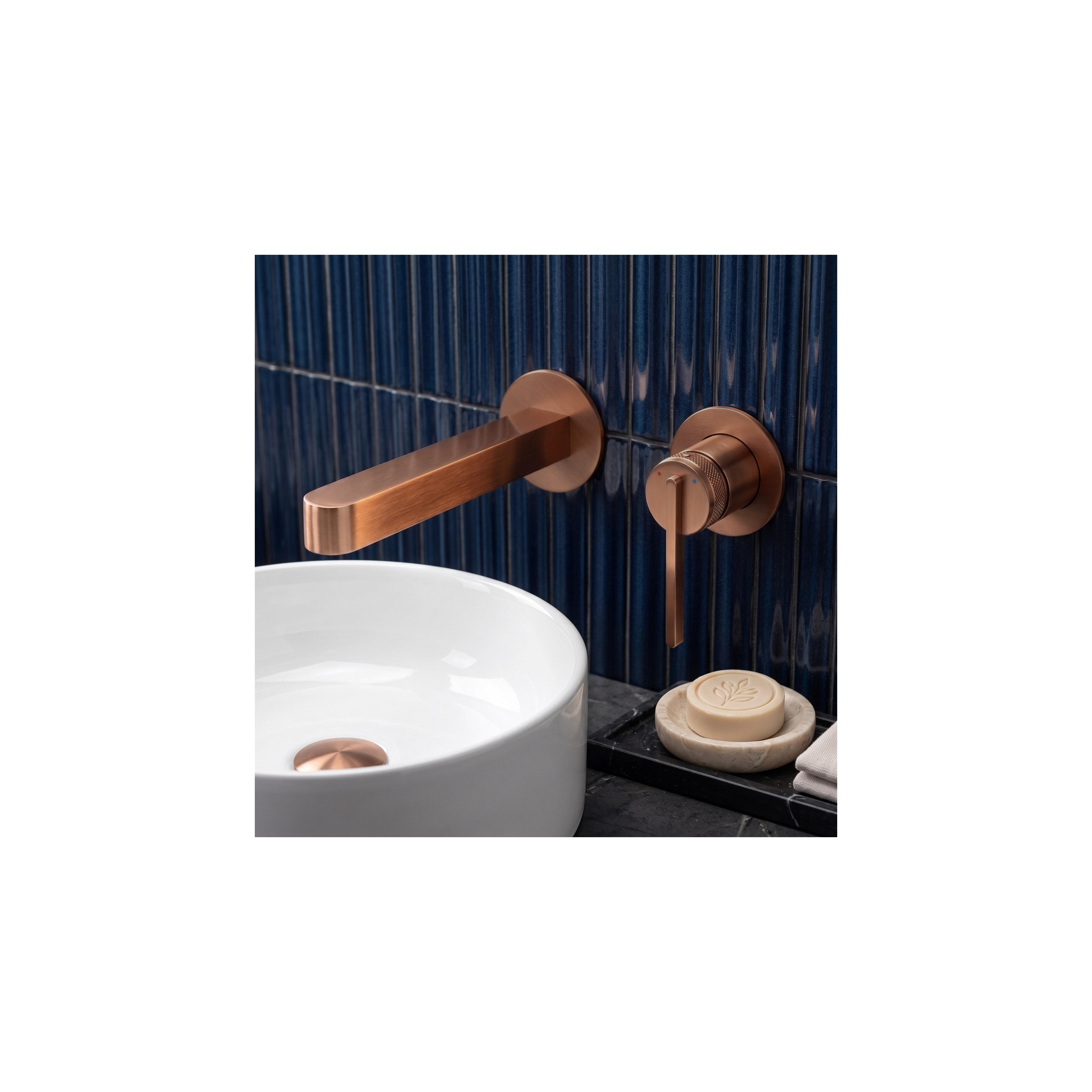 REA Grace Brush Copper Skrita armatura za umivalnik