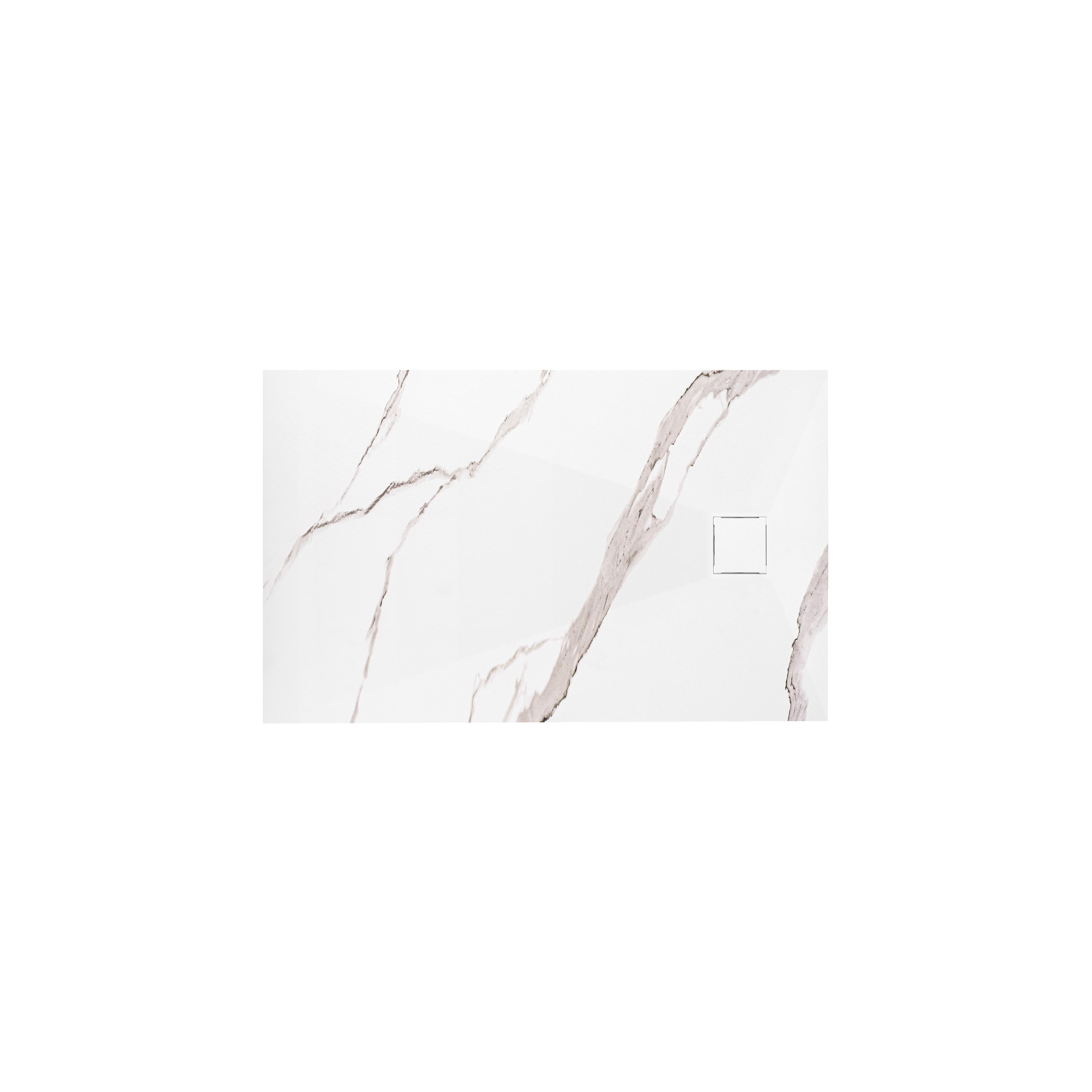Duschtasse Magnum CARRARA WHITE 80x100