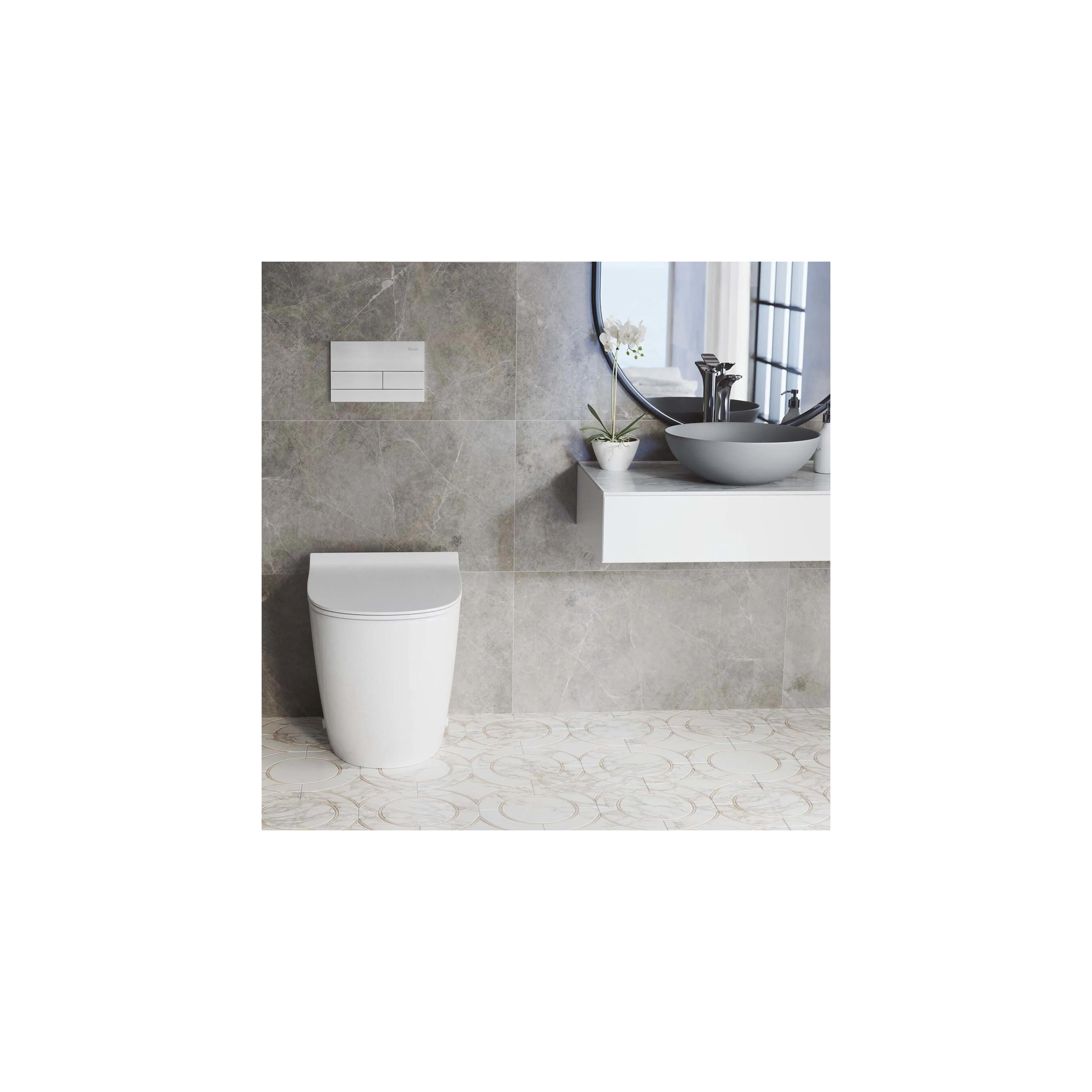 WC öblítő gomb K011A-Q és Slim024N Rea T Brush Steel