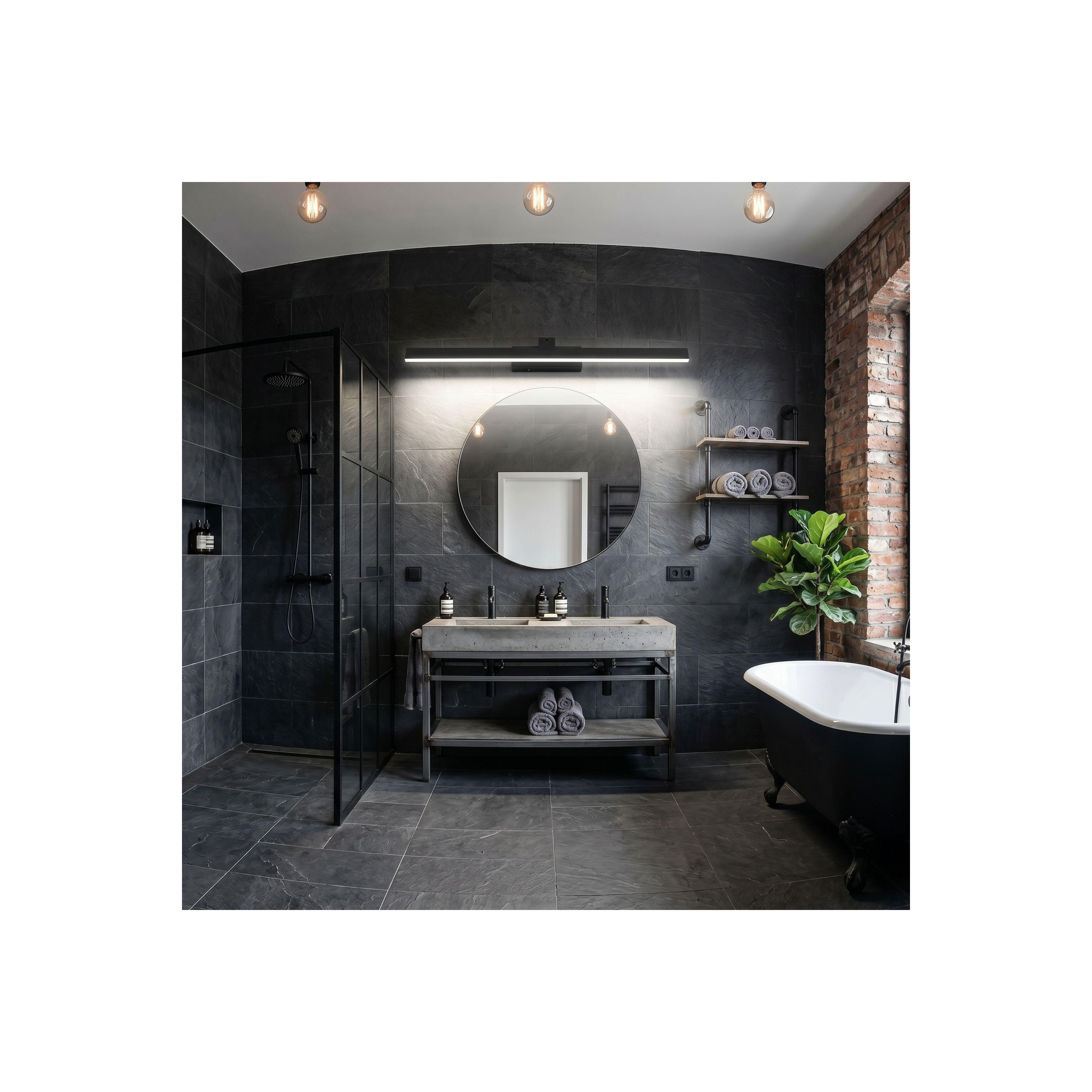 Bad LED-Wandleuchte SWE012-1W 73cm BLACK