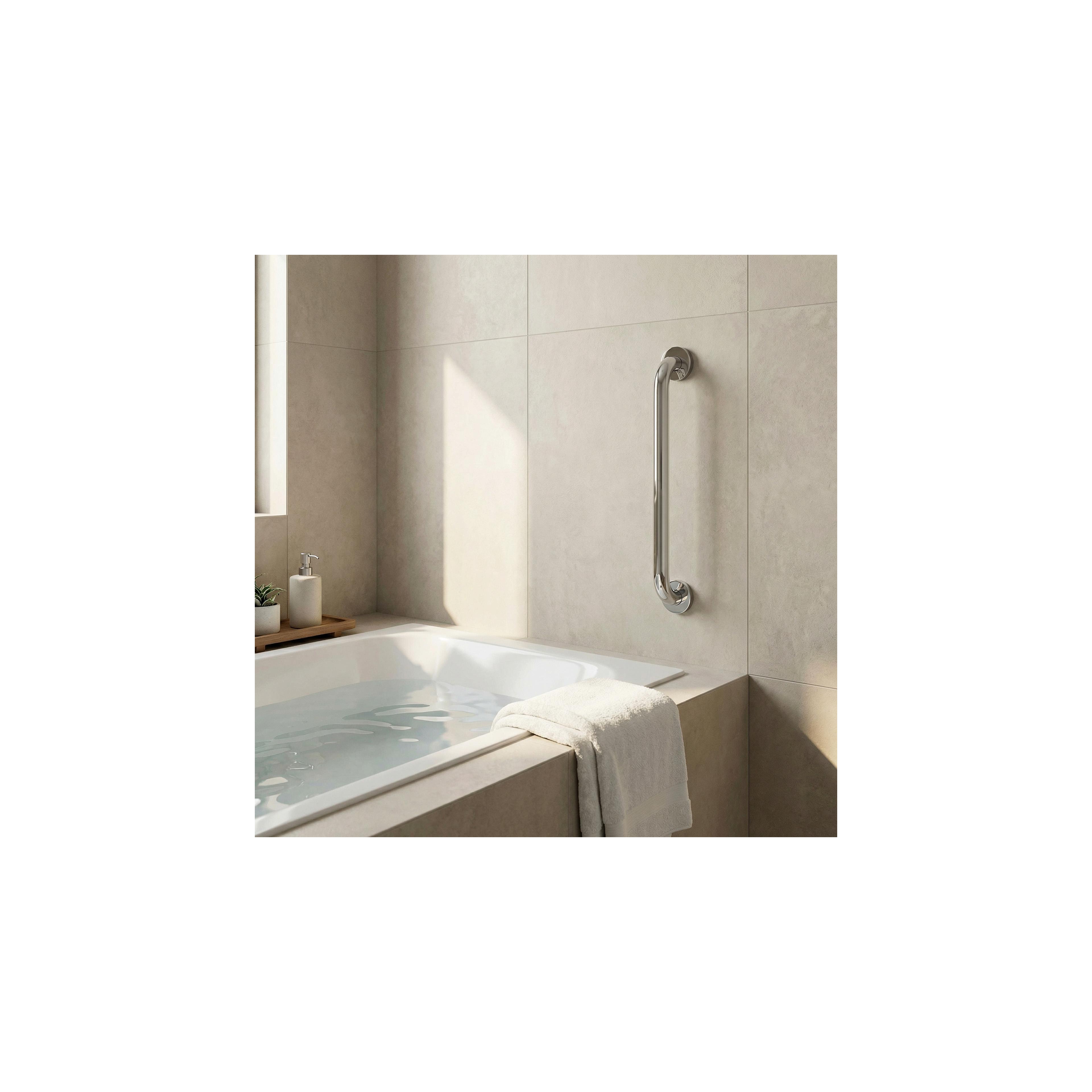 Gerader Haltegriff fürs Badezimmer Chrome 40cm