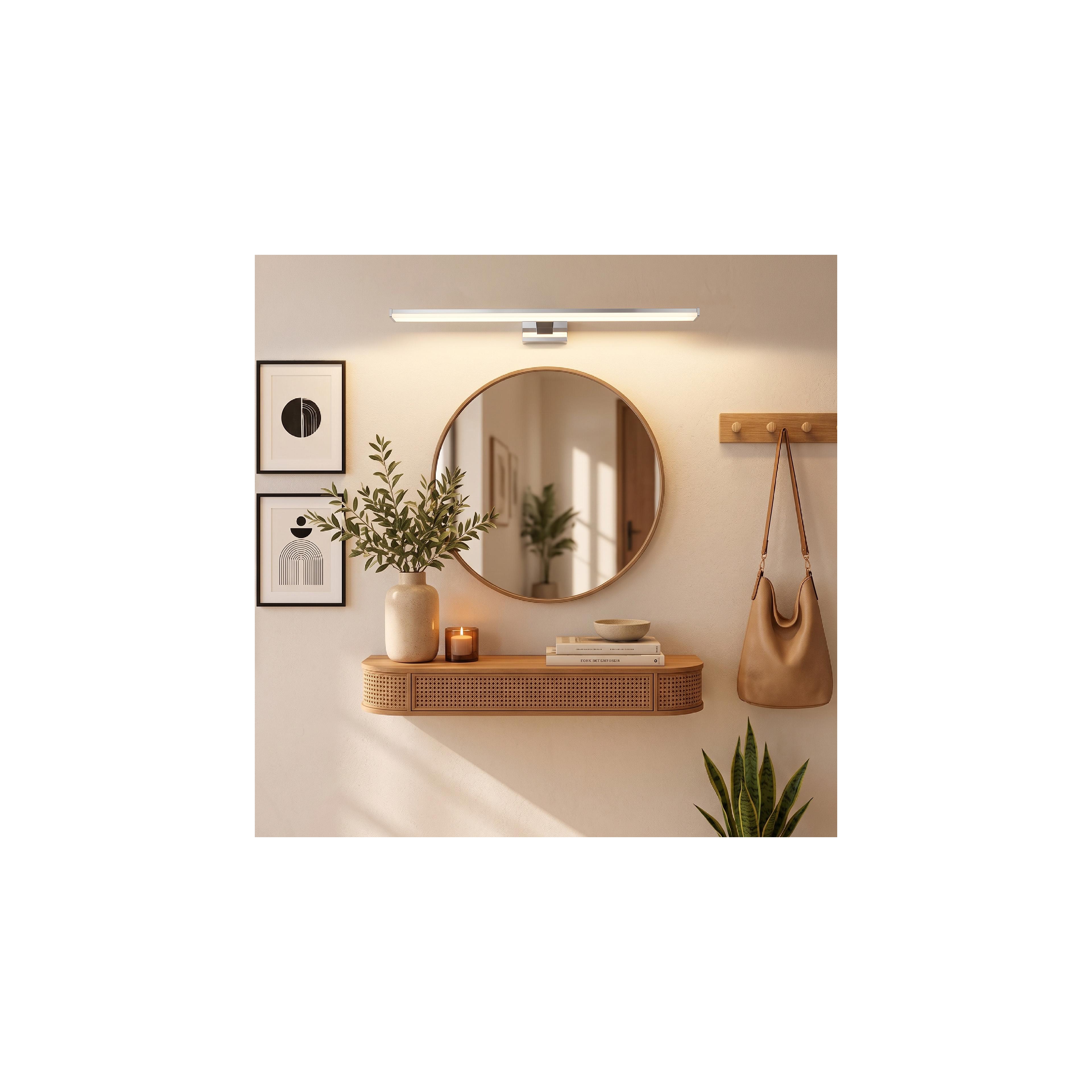 LED KÚPEĽŇOVÁ SVIETIDLO NAD zrkadlom 12W 58CM APP369-1W CHROM