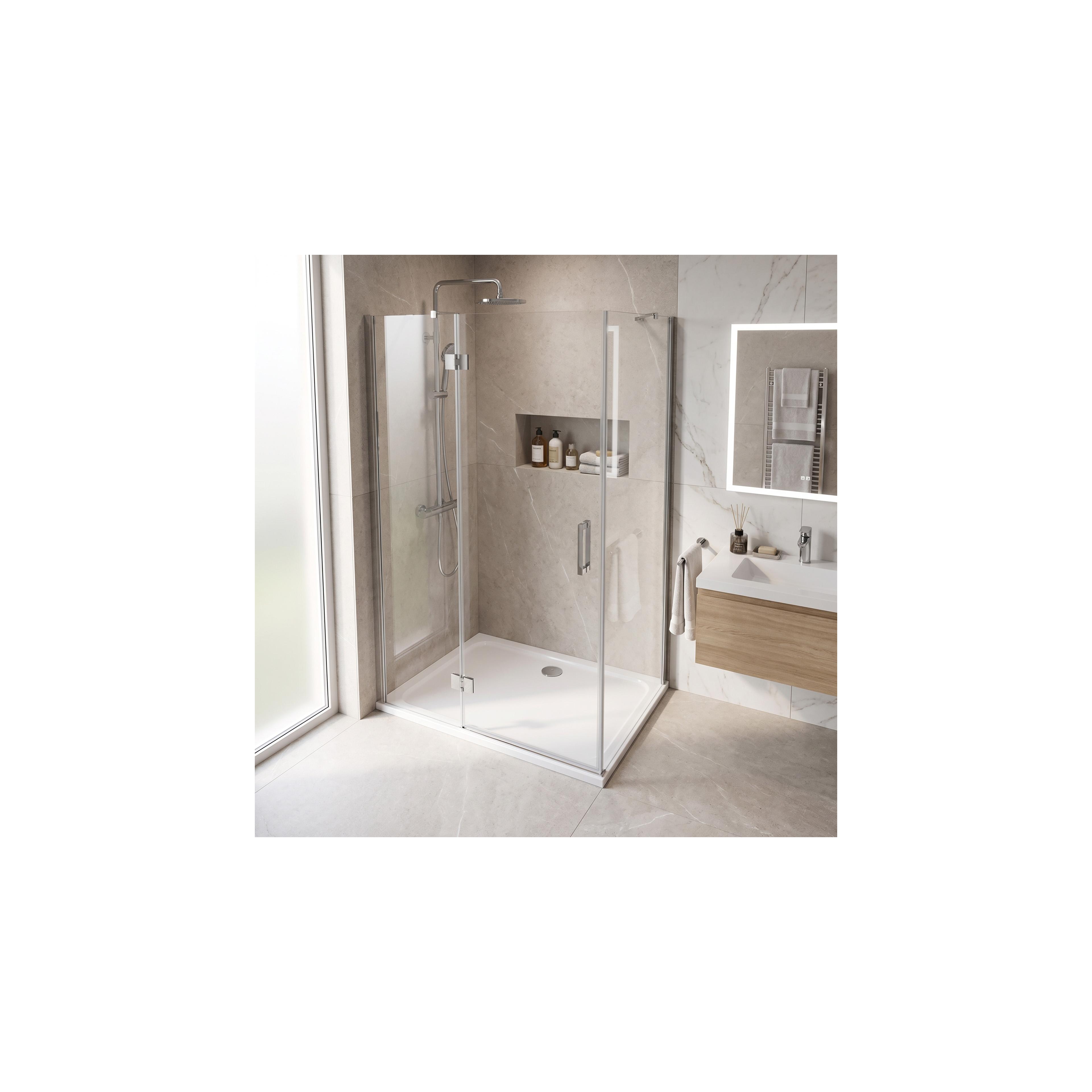 Akrylfat till dusch Rea Belmond vit 80x100 Chrome