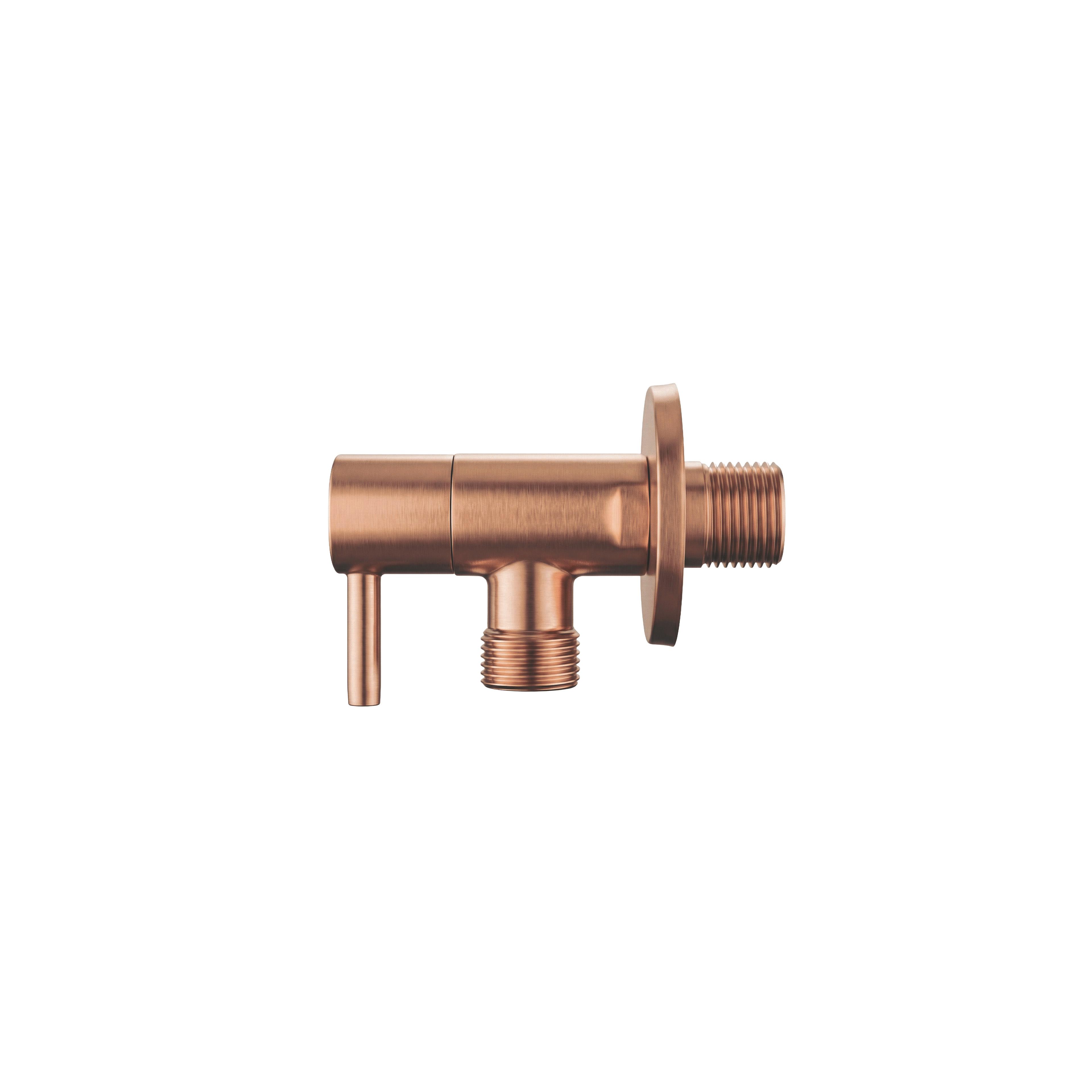 Nurgaventiil 1/2" x 3/8" Brush Copper