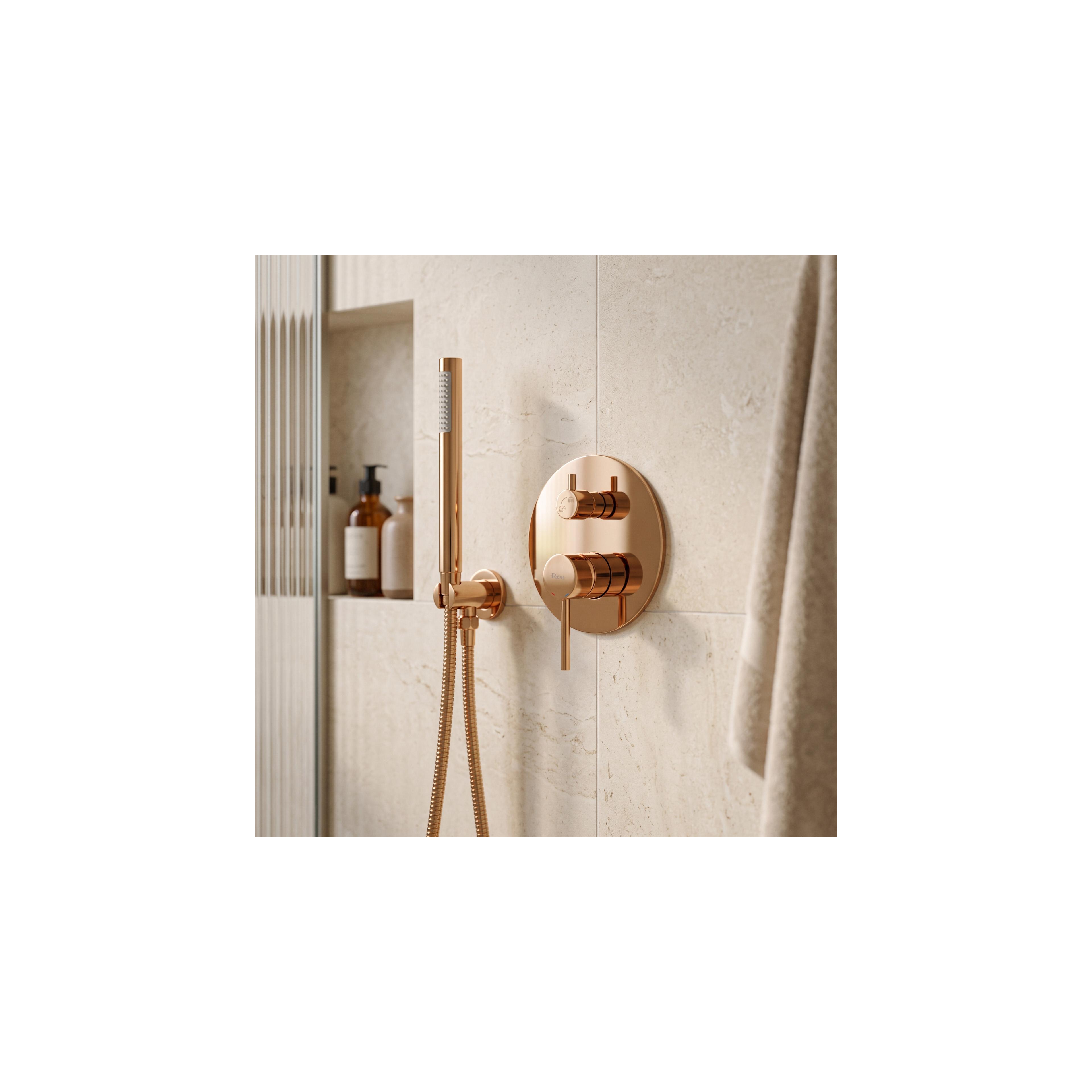 Rea Lungo Copper concealed installation shower set