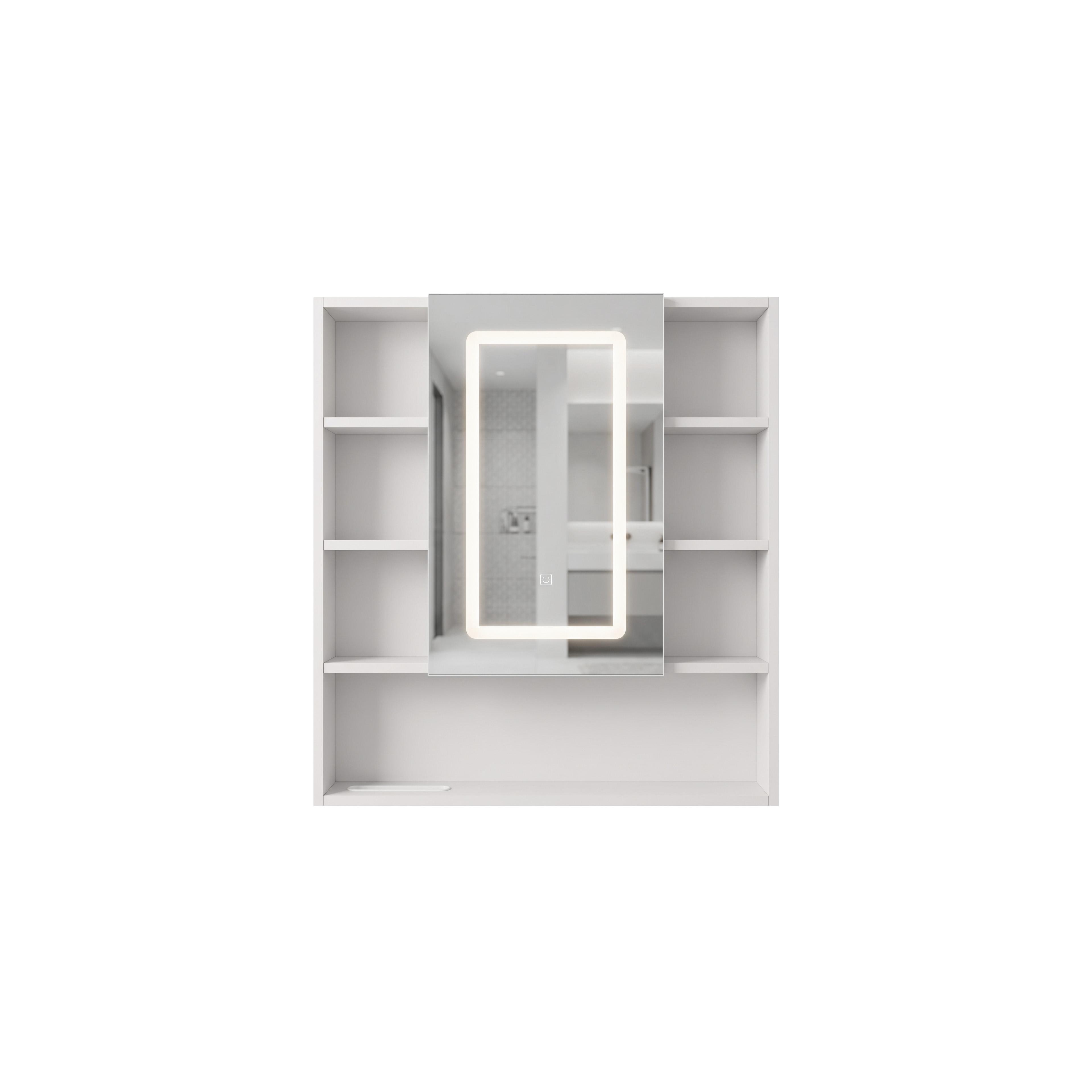 LED-Spiegelschrank Rea Luna 70x80cm