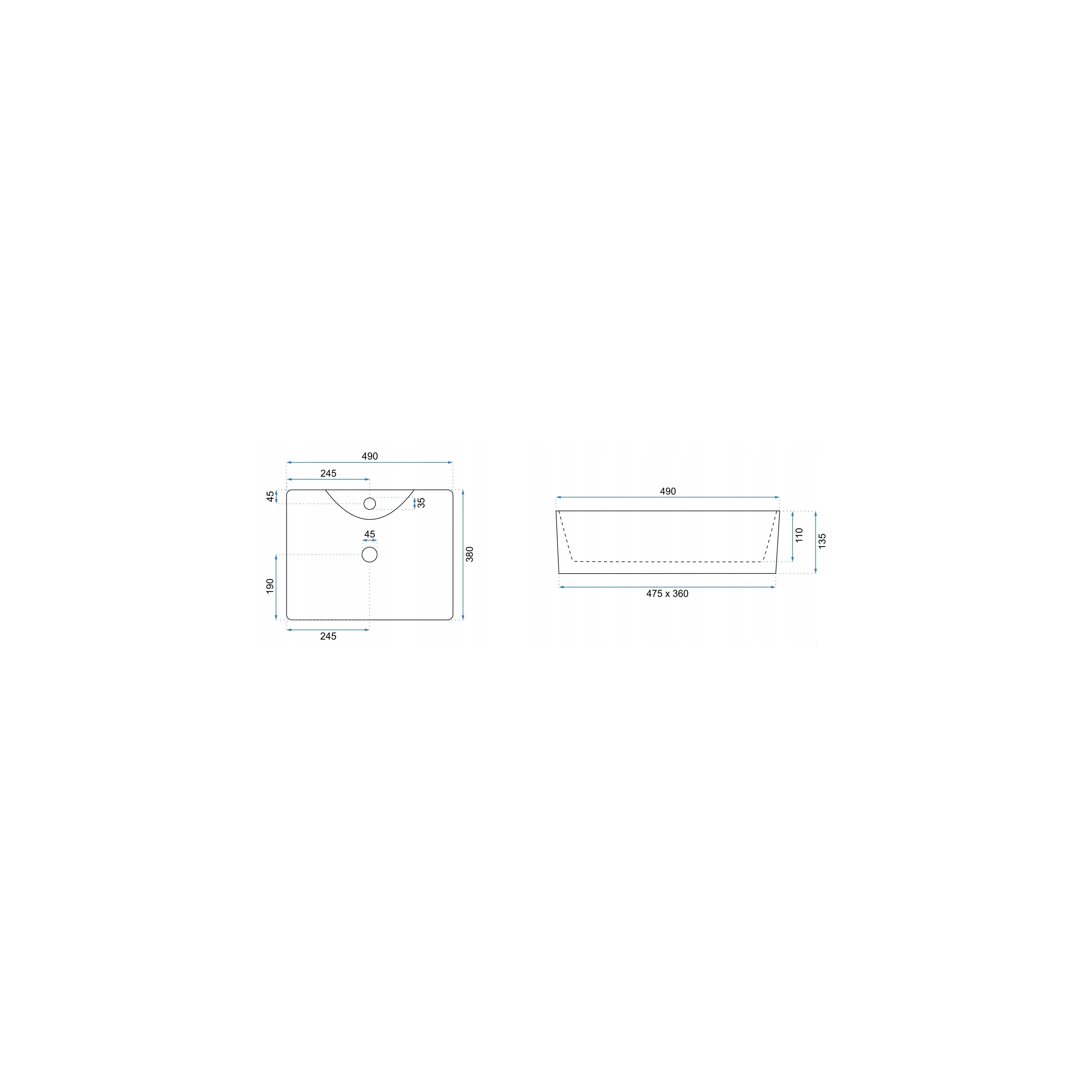 Countertop Basin Rea Kelly Marmo
