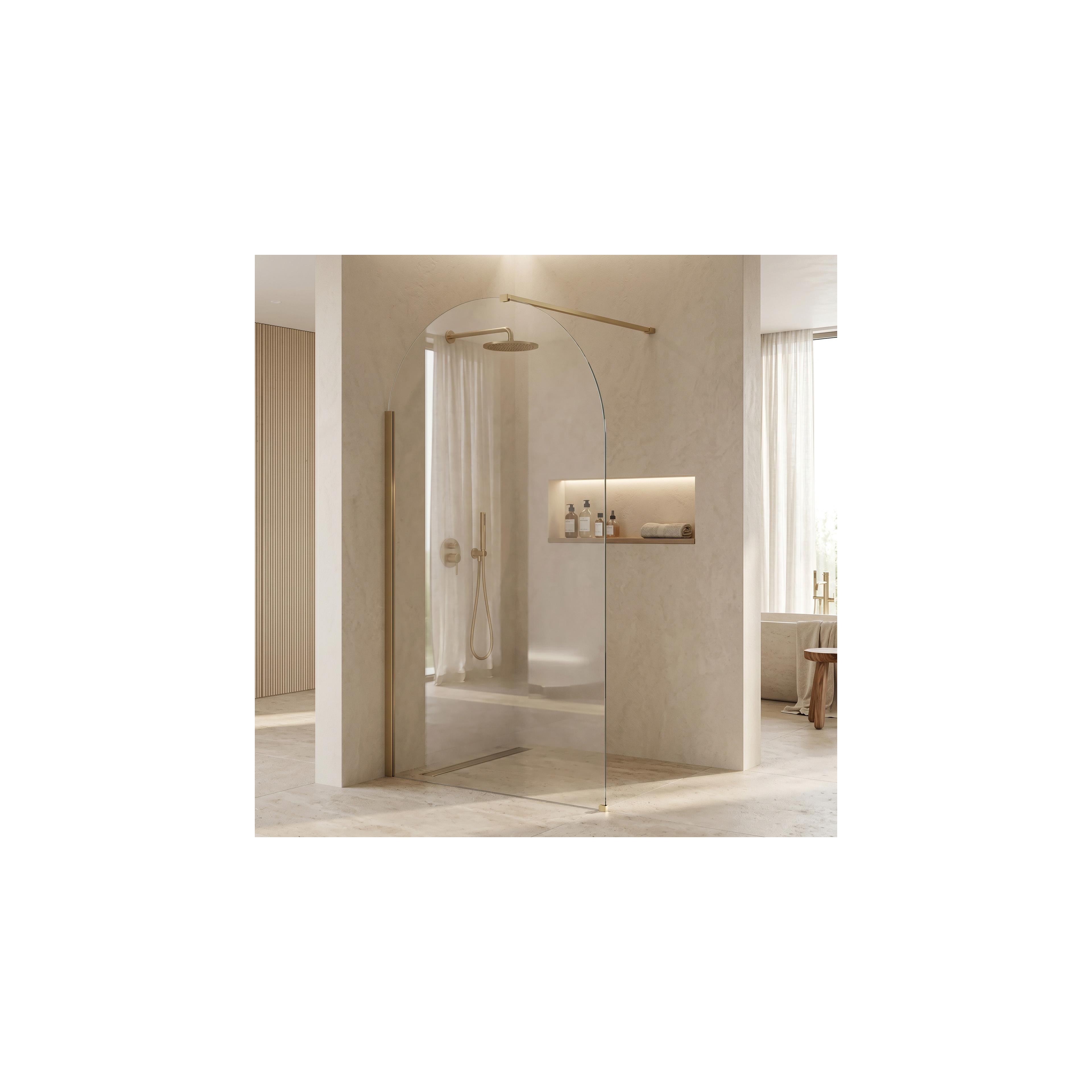 Duschwand Rea Heaven Brush Gold 110
