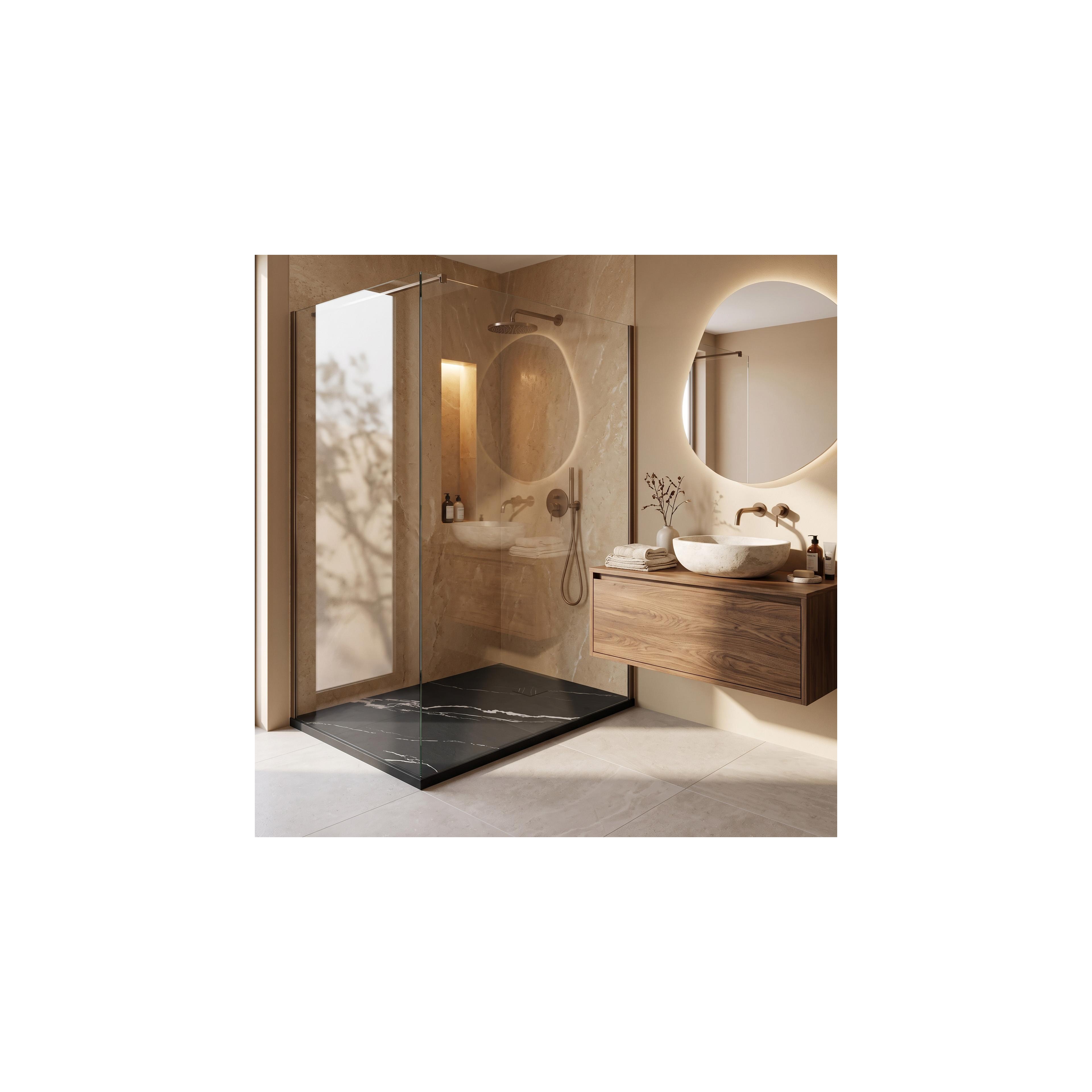 Tuš pladenj Magnum CARRARA BLACK 90x120