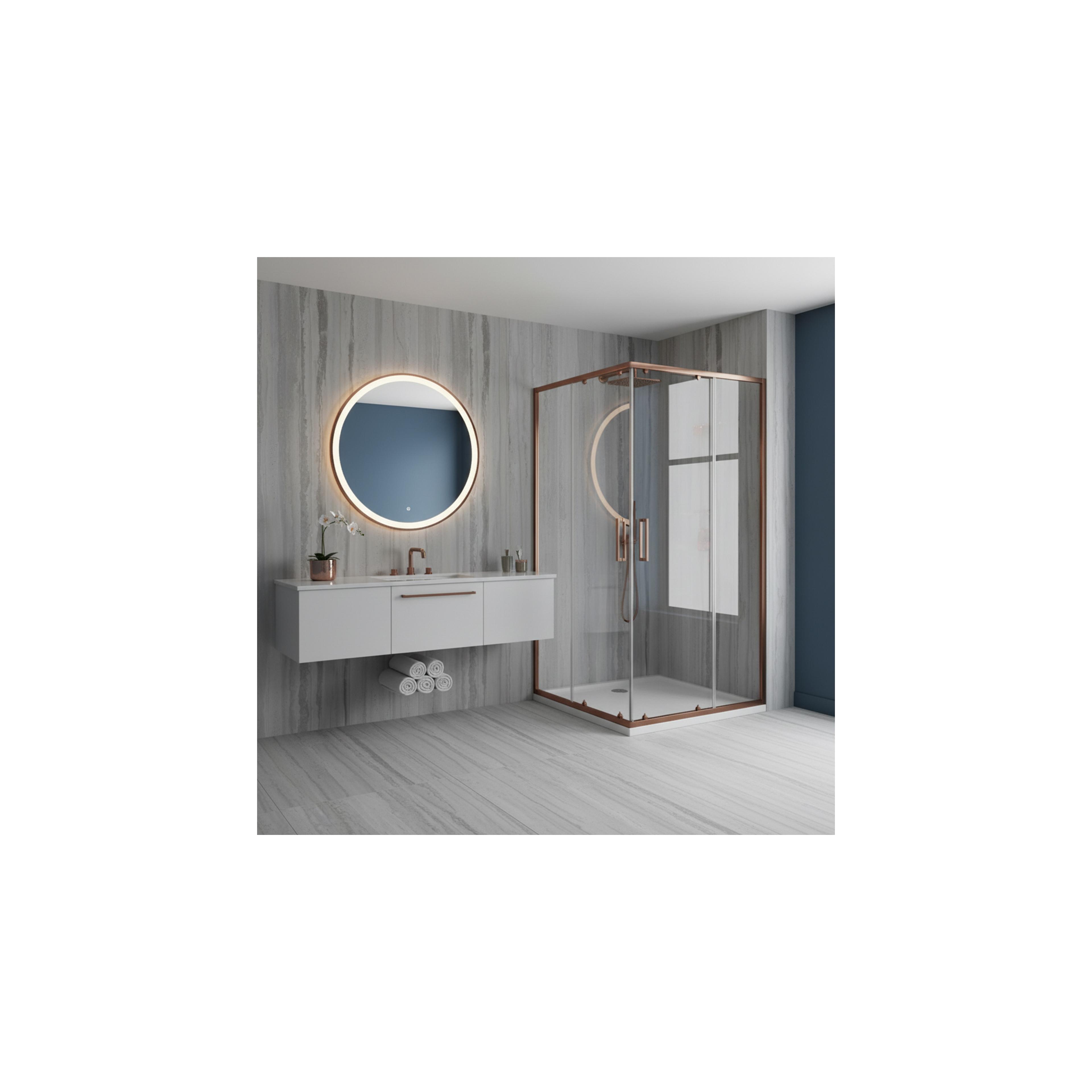 Duschkabine Rea City 80x100 Brush Copper