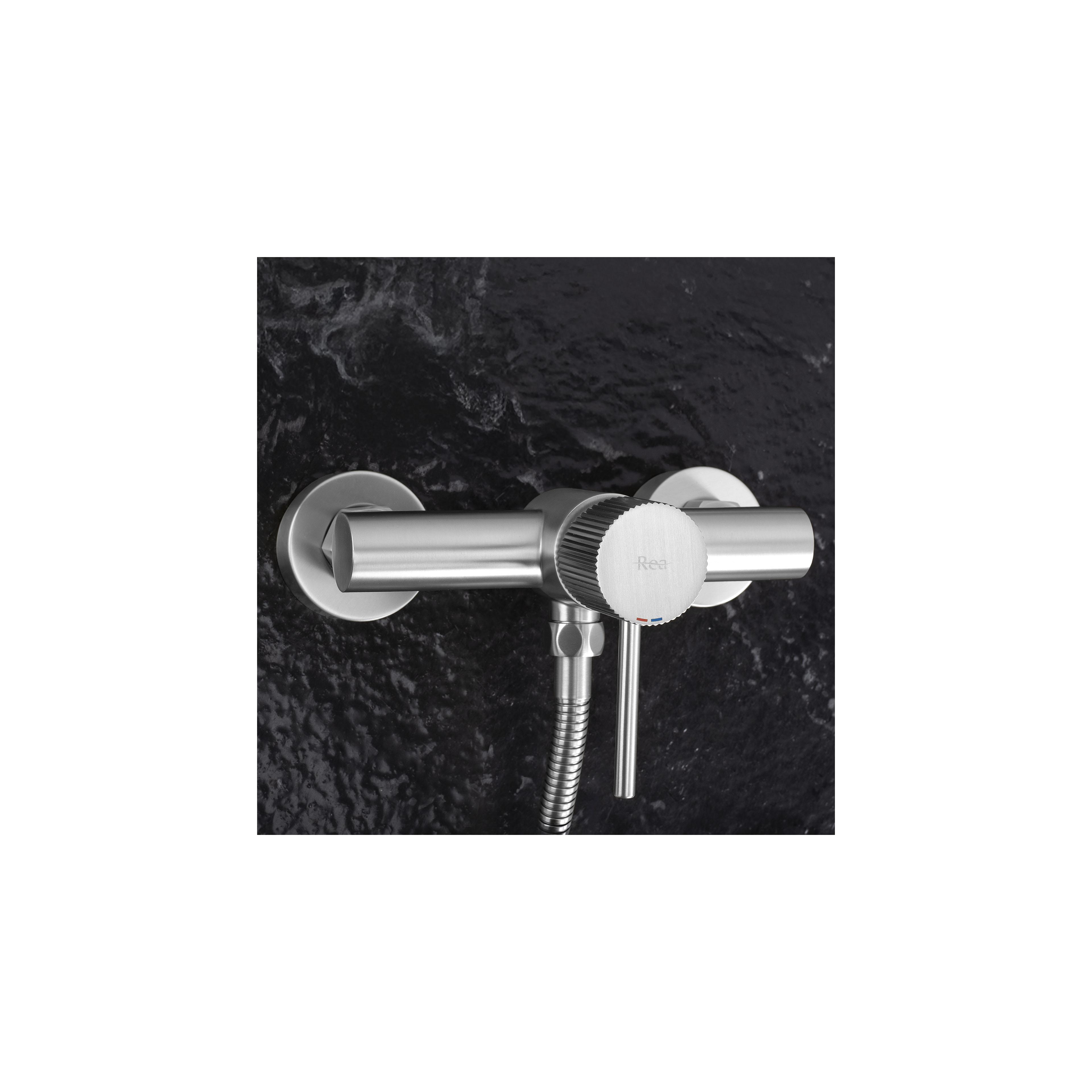 Duscharmatur REA Lungo Stripe BRUSH NICKEL