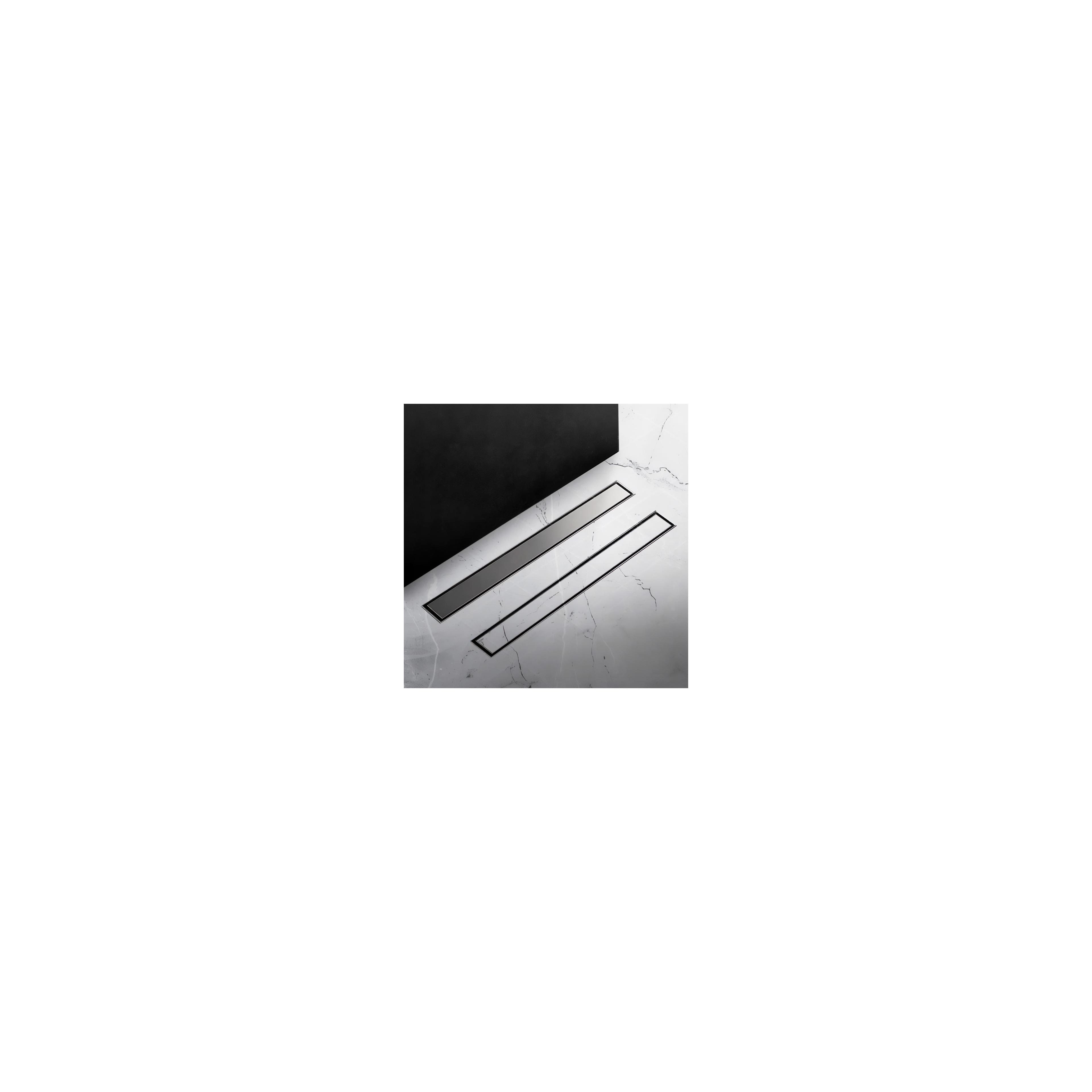Linear drainage REA NEOX PRO Nickiel Brush 90