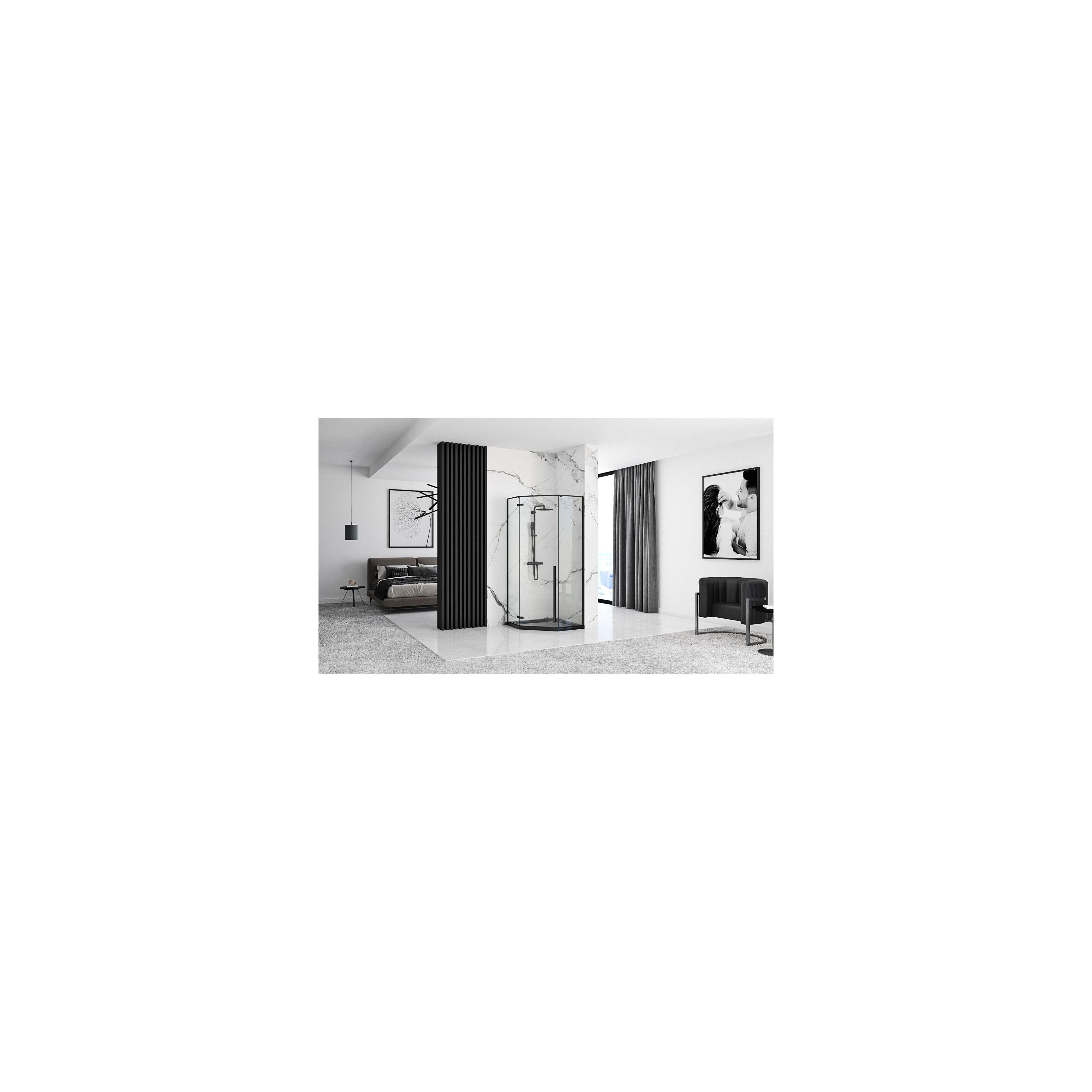 Καμπίνα ντους Rea DIAMOND 80x80 Black MAT