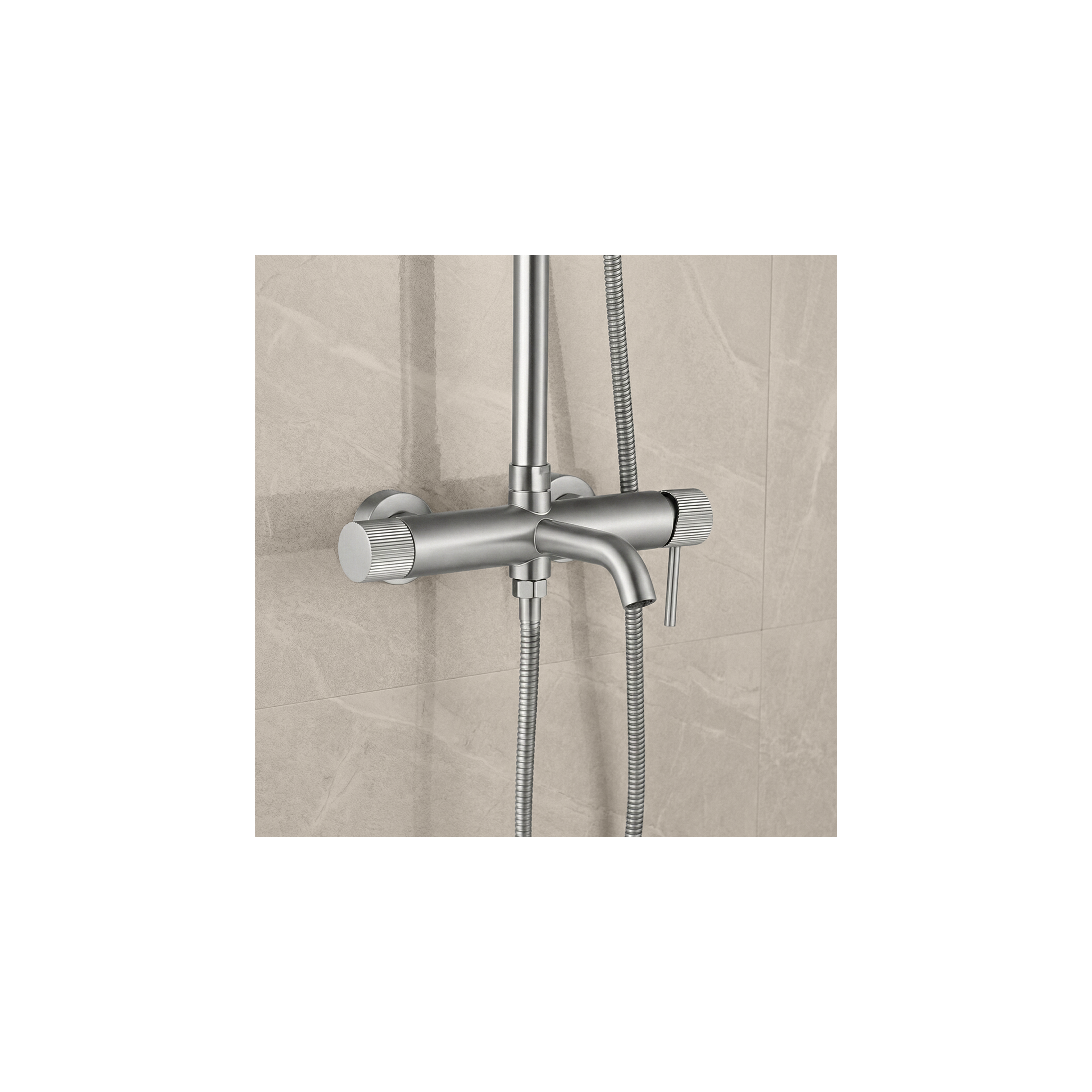 Doucheset Rea Lungo Stripe Brush Nickel