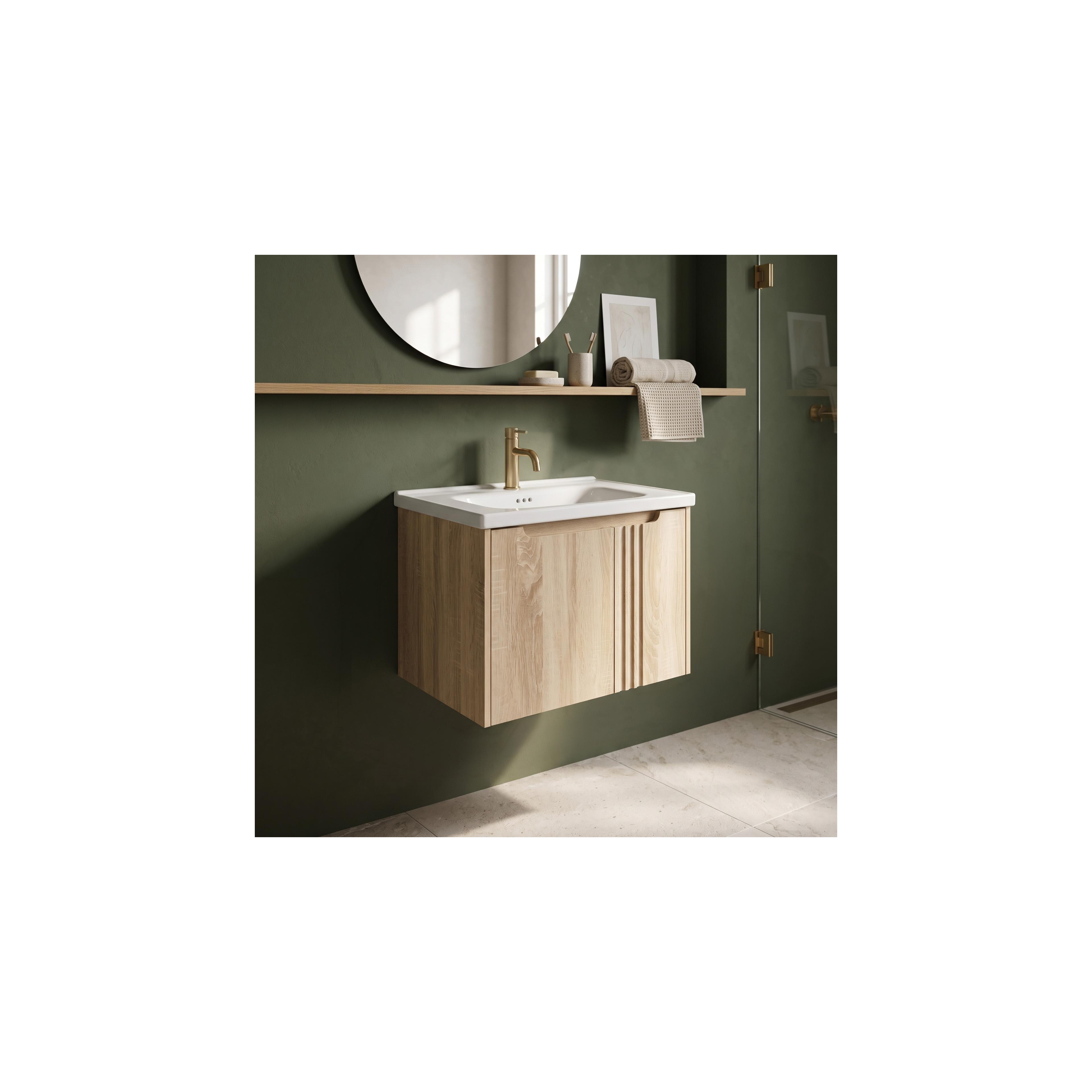 Bathroom vanity unit with sink Rea DB86-60L-3 Light 60cm