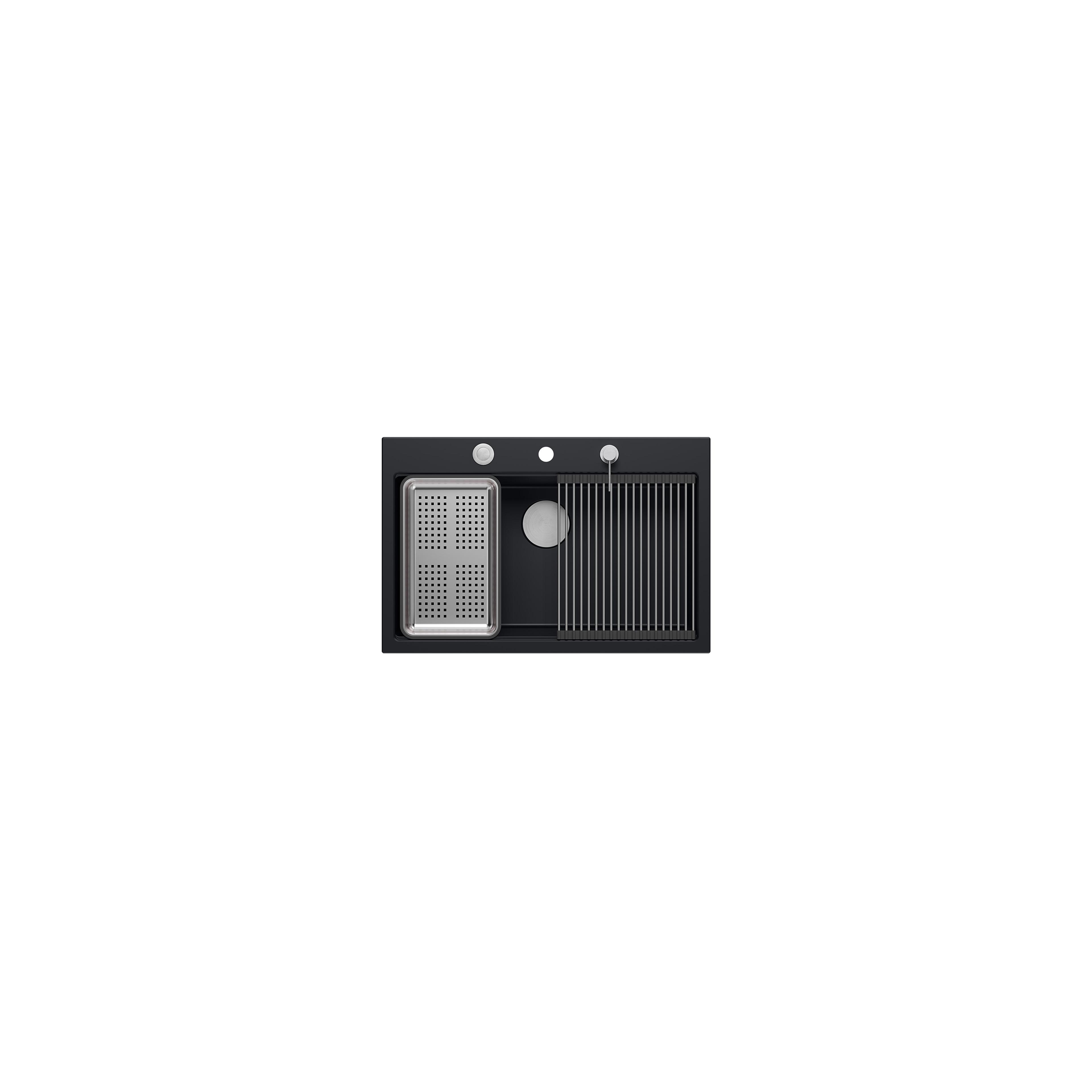 Granitspülbecken MARC 110 WORKSTATION Black