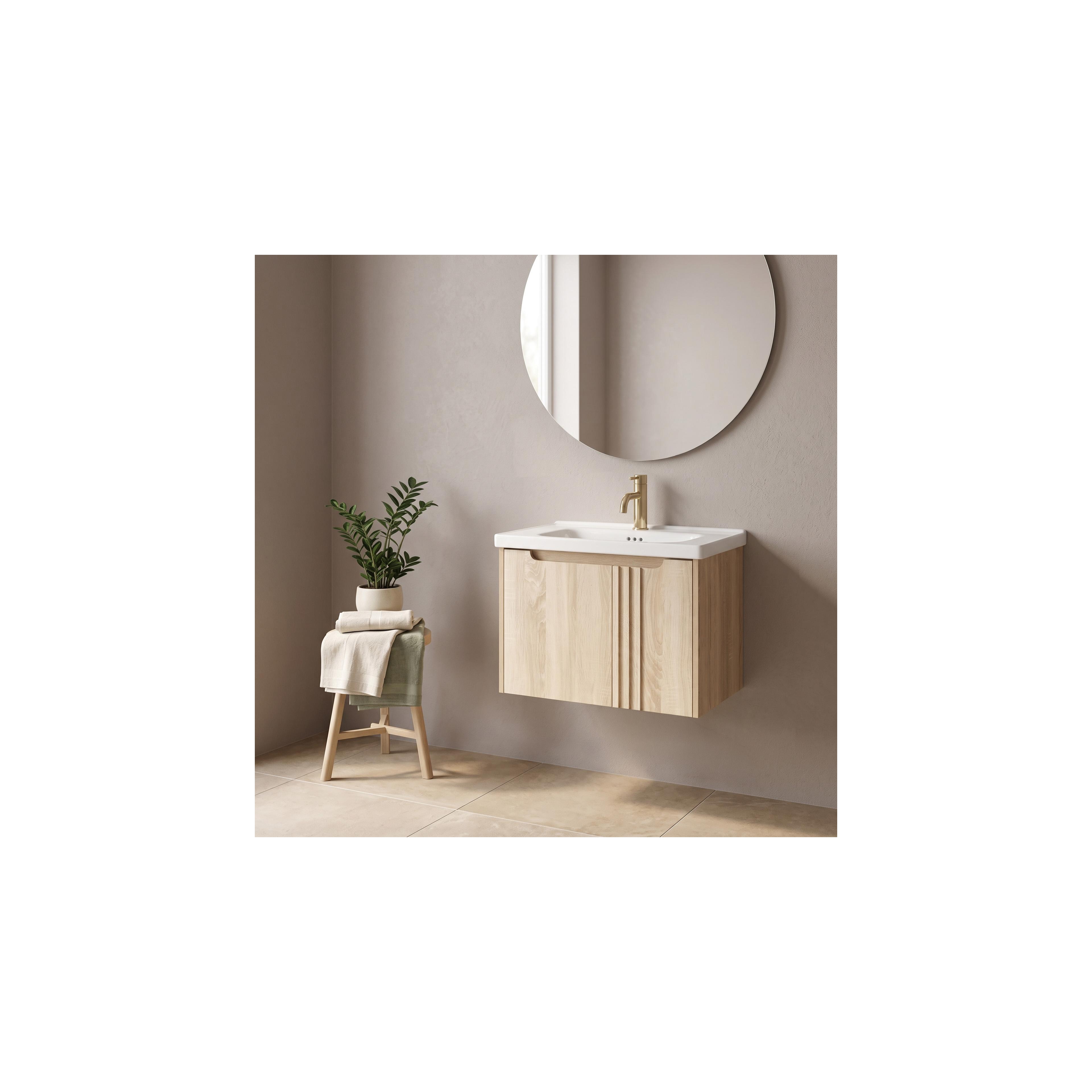 Bathroom vanity unit with sink Rea DB86-60L-3 Light 60cm