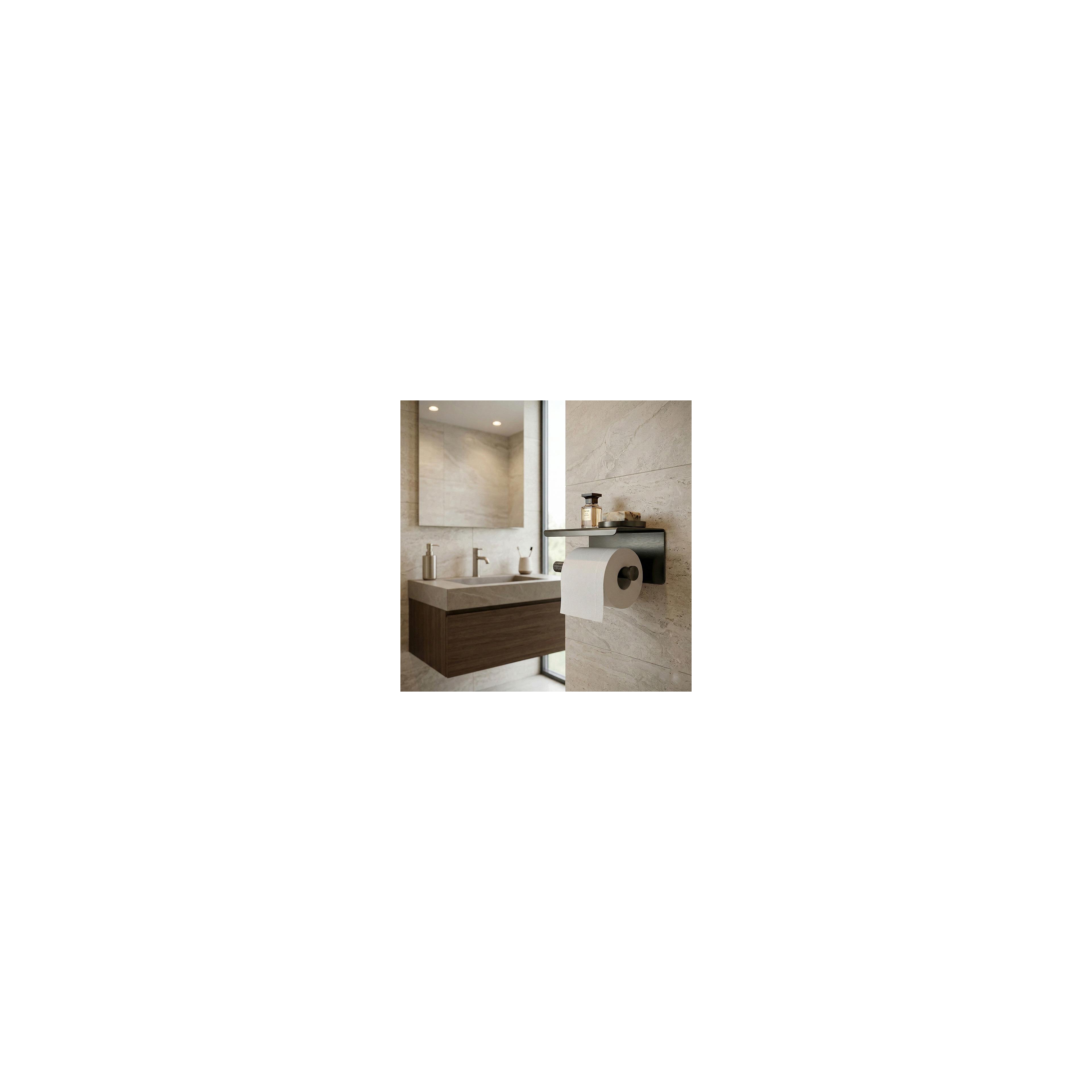 Toilettenpapierhalter mit Ablage 6613 Modern Titan