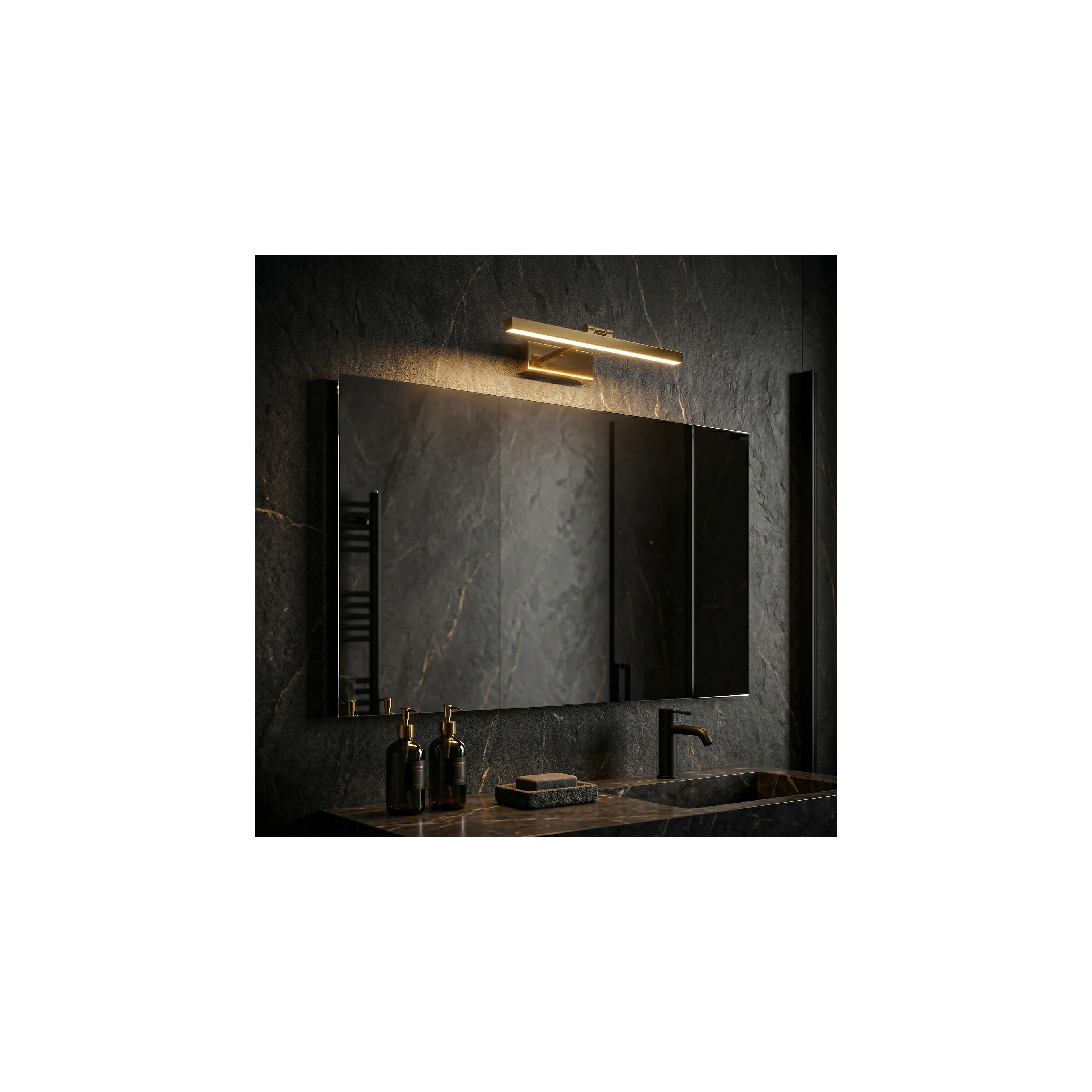 Kinkiet łazienkowy LED APP1860-1W 40 cm Złoty