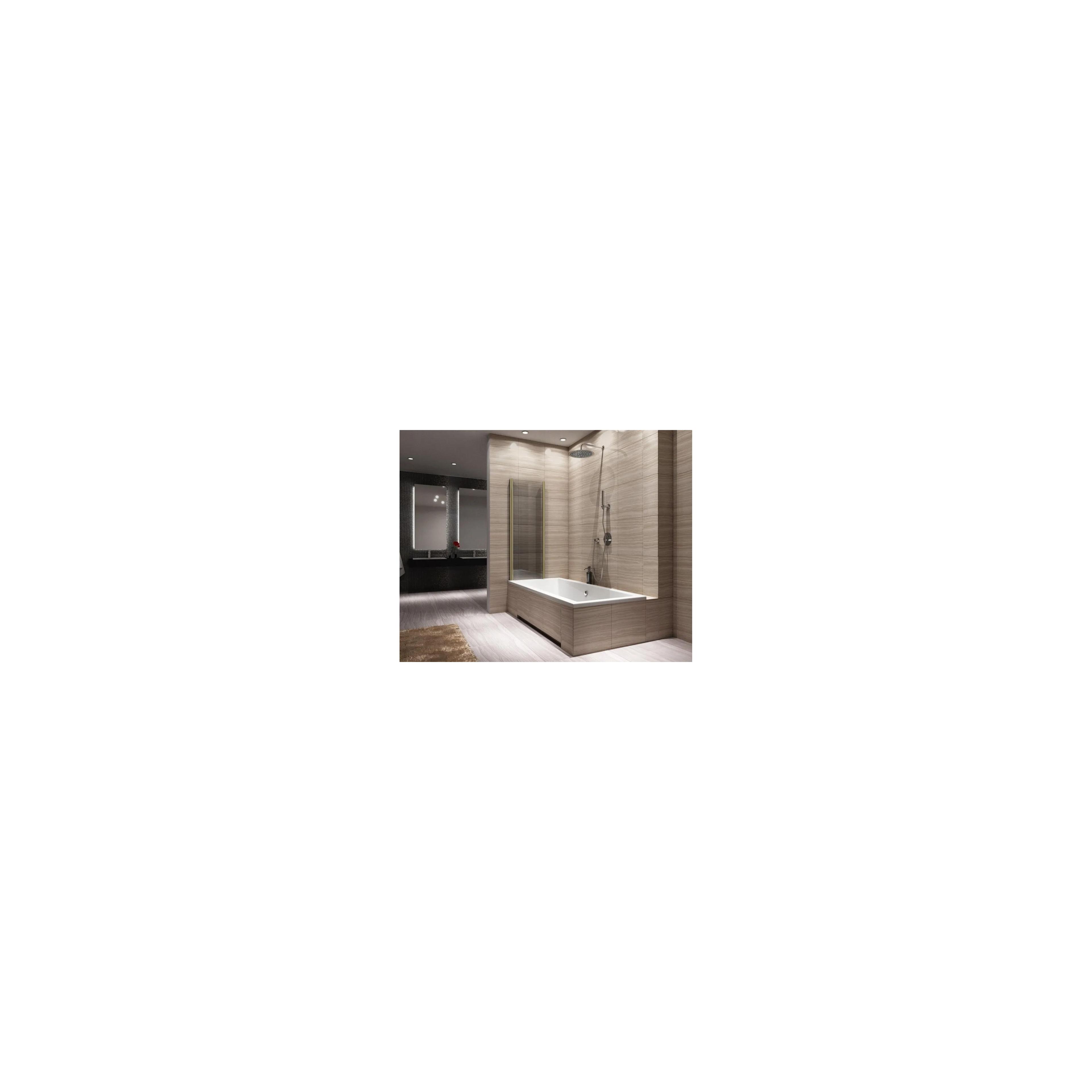 Badewanneaufsatz klappbar Rea Agat-2 80 BRUSH GOLD