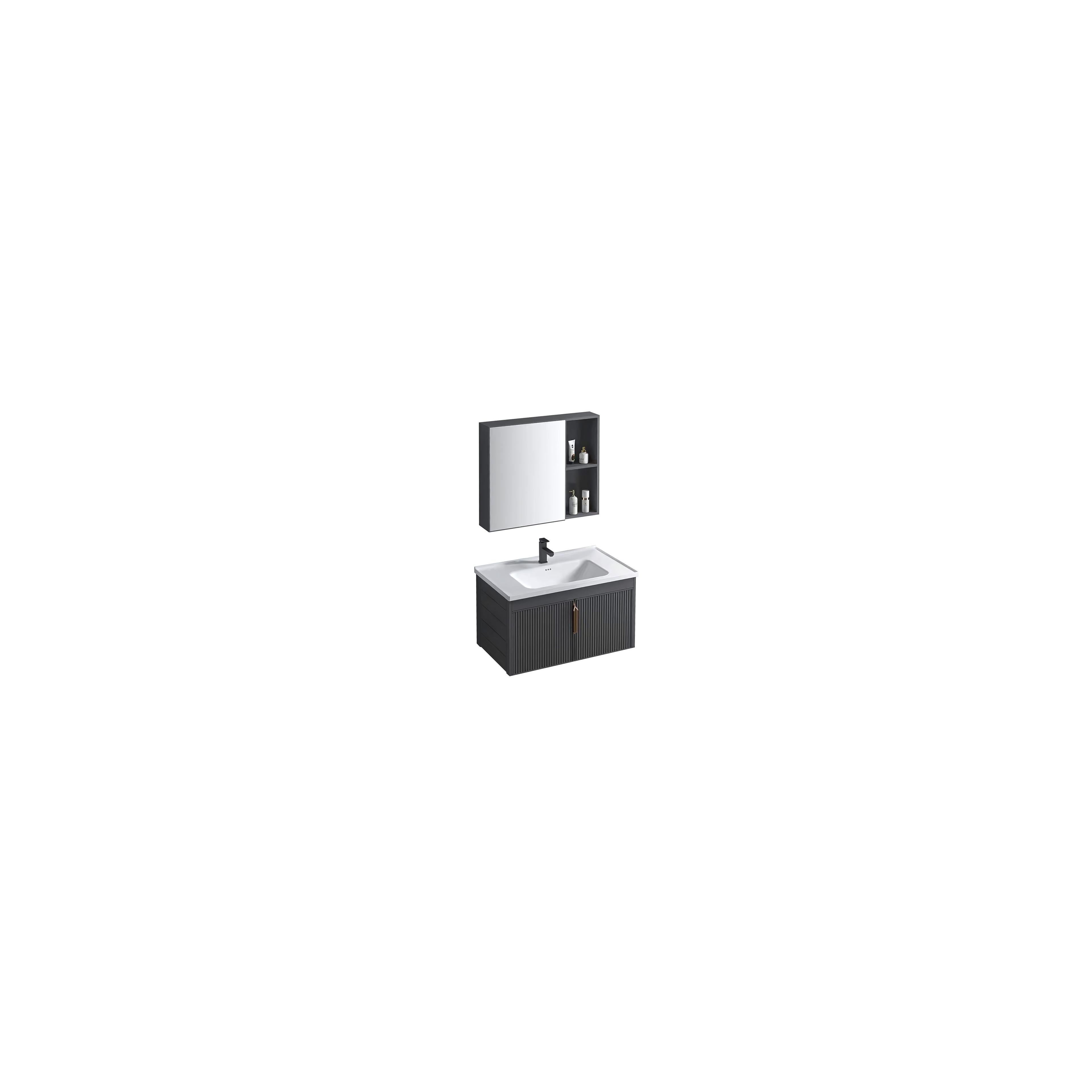 Badezimmermöbel-Set mit Waschbecken Astor 60cm Grey