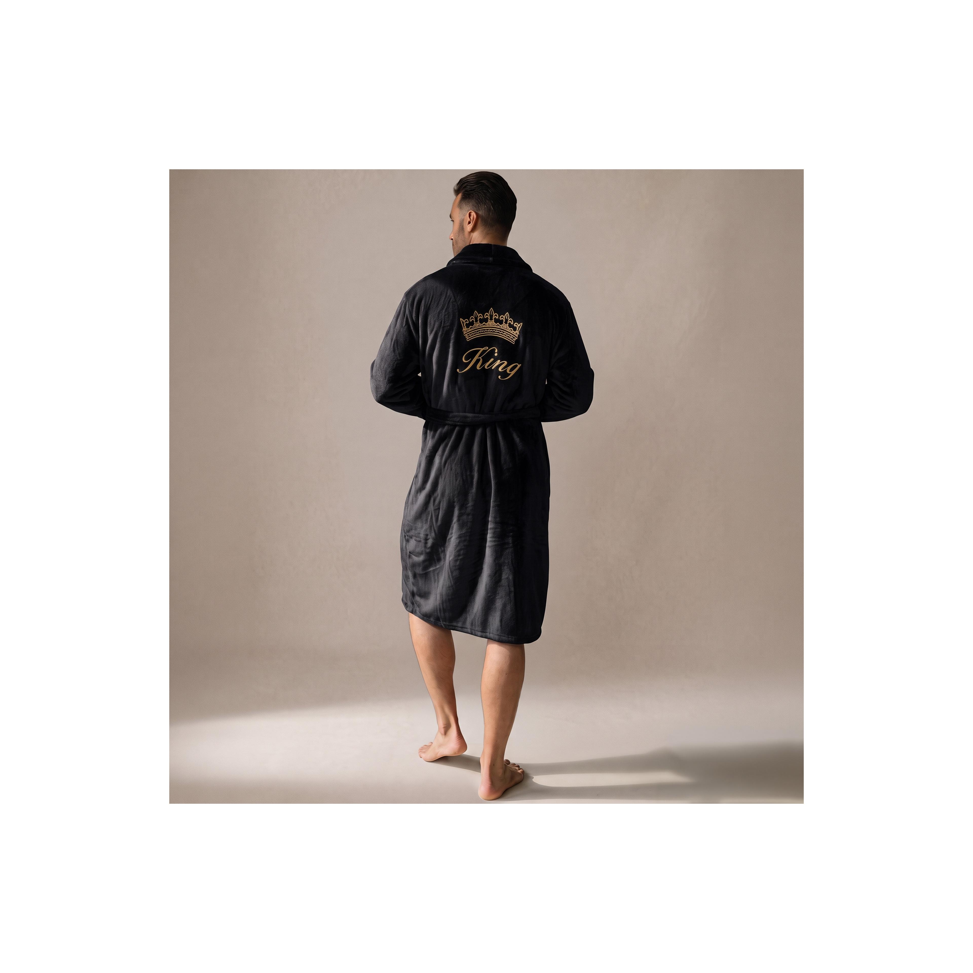 Халат MEN King Black collar