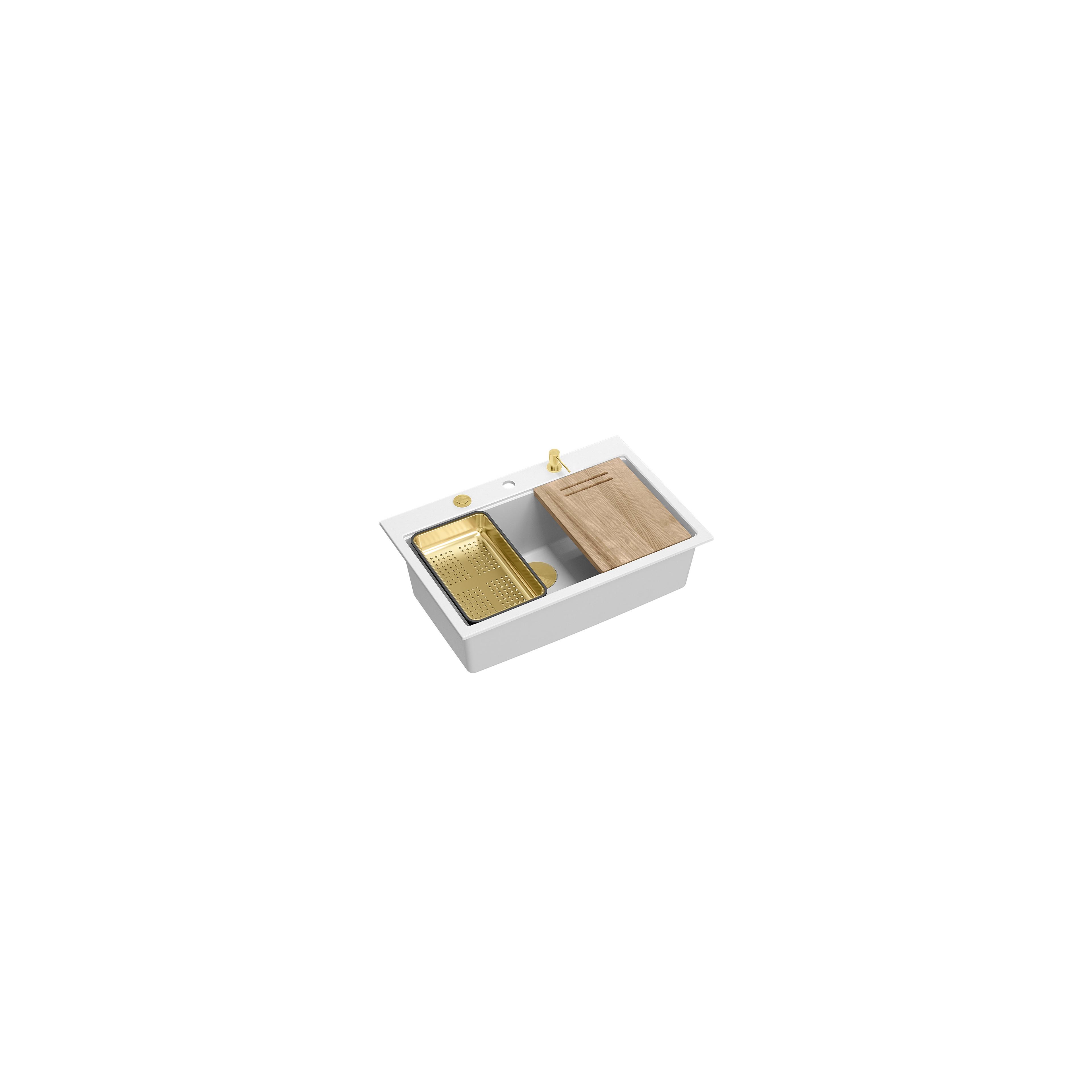 Pia de granito branco MARC 110 WORKSTATION