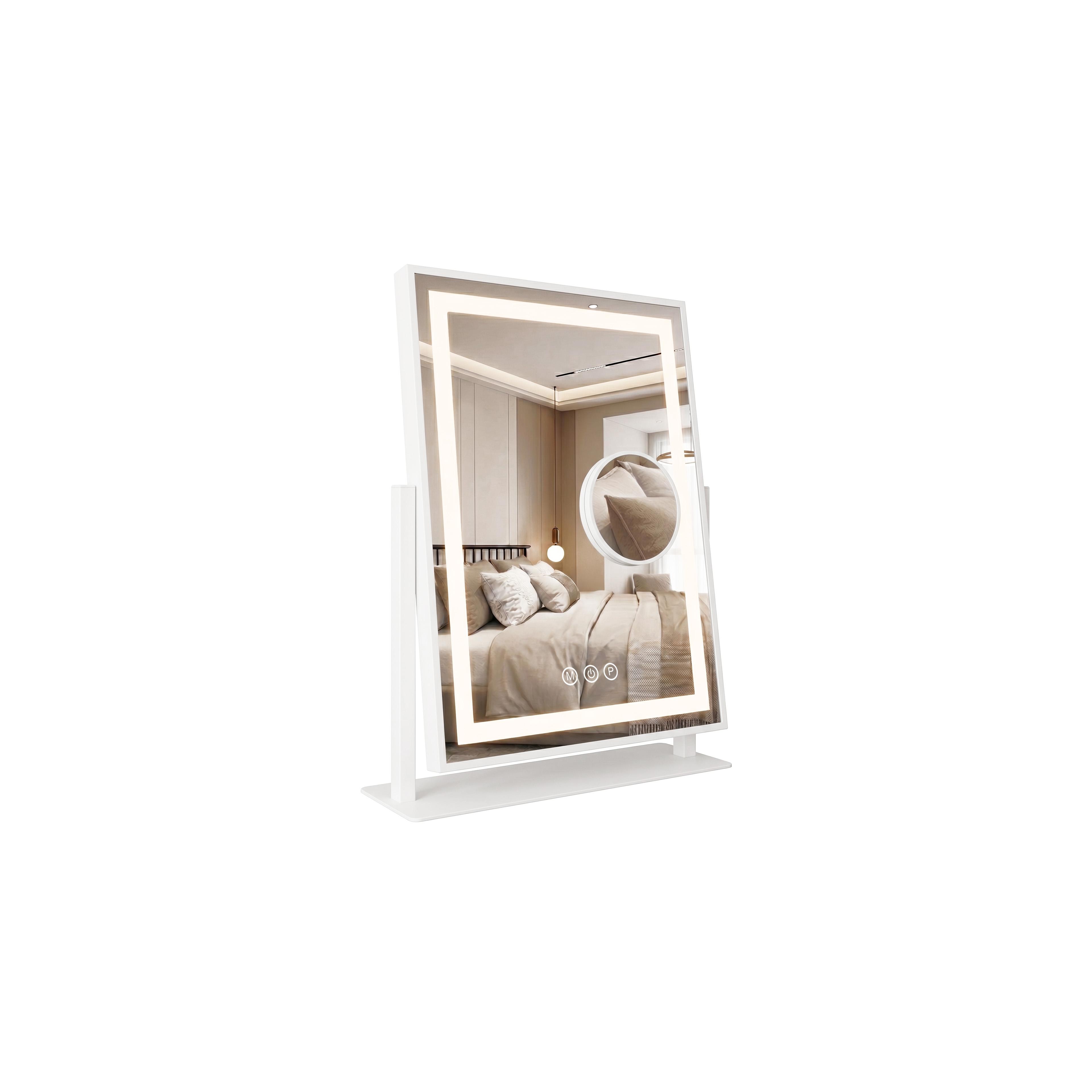 Spiegel LED LUMI White 30x40cm